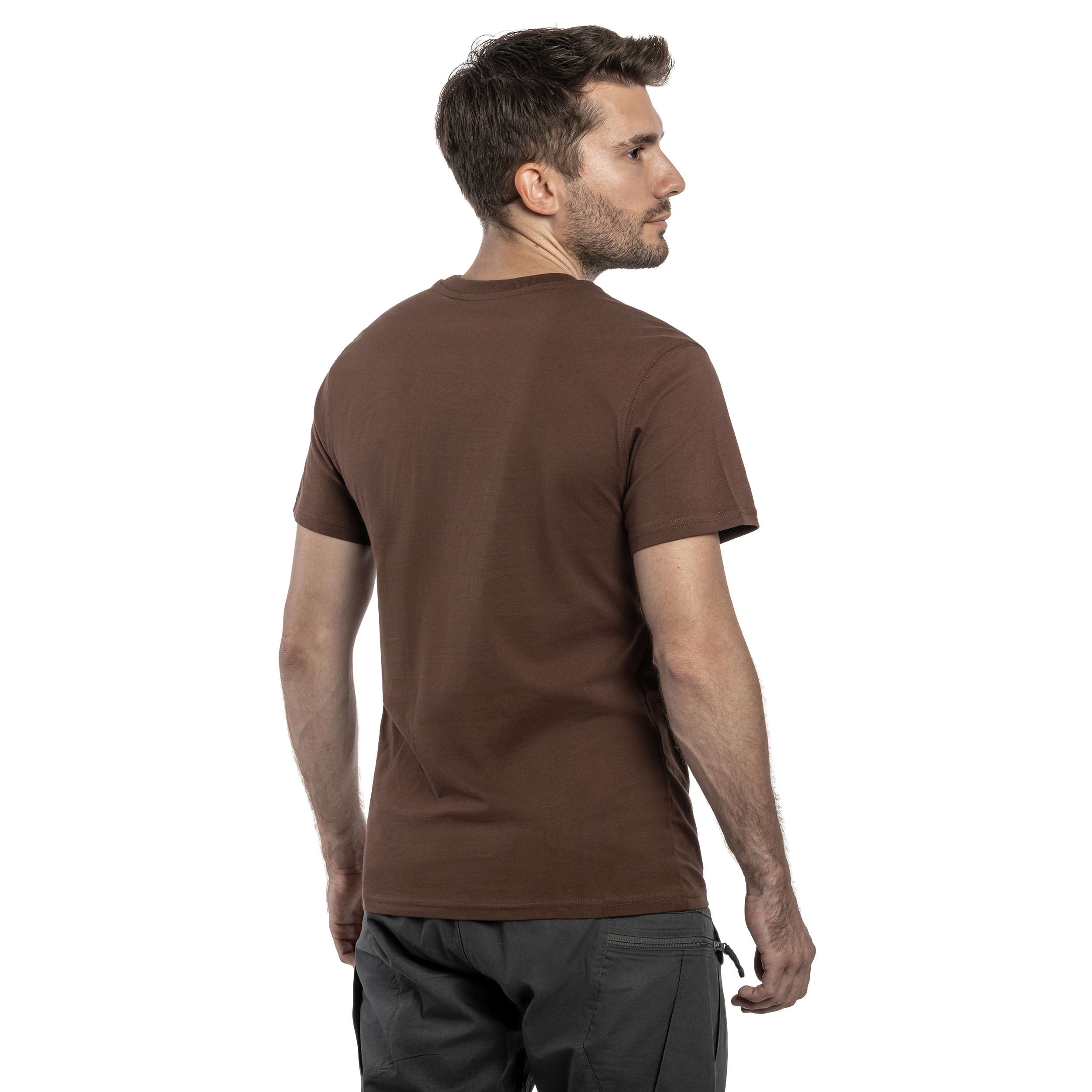 Tričko Alpha Industries Foam Middle Logo - Powder Brown