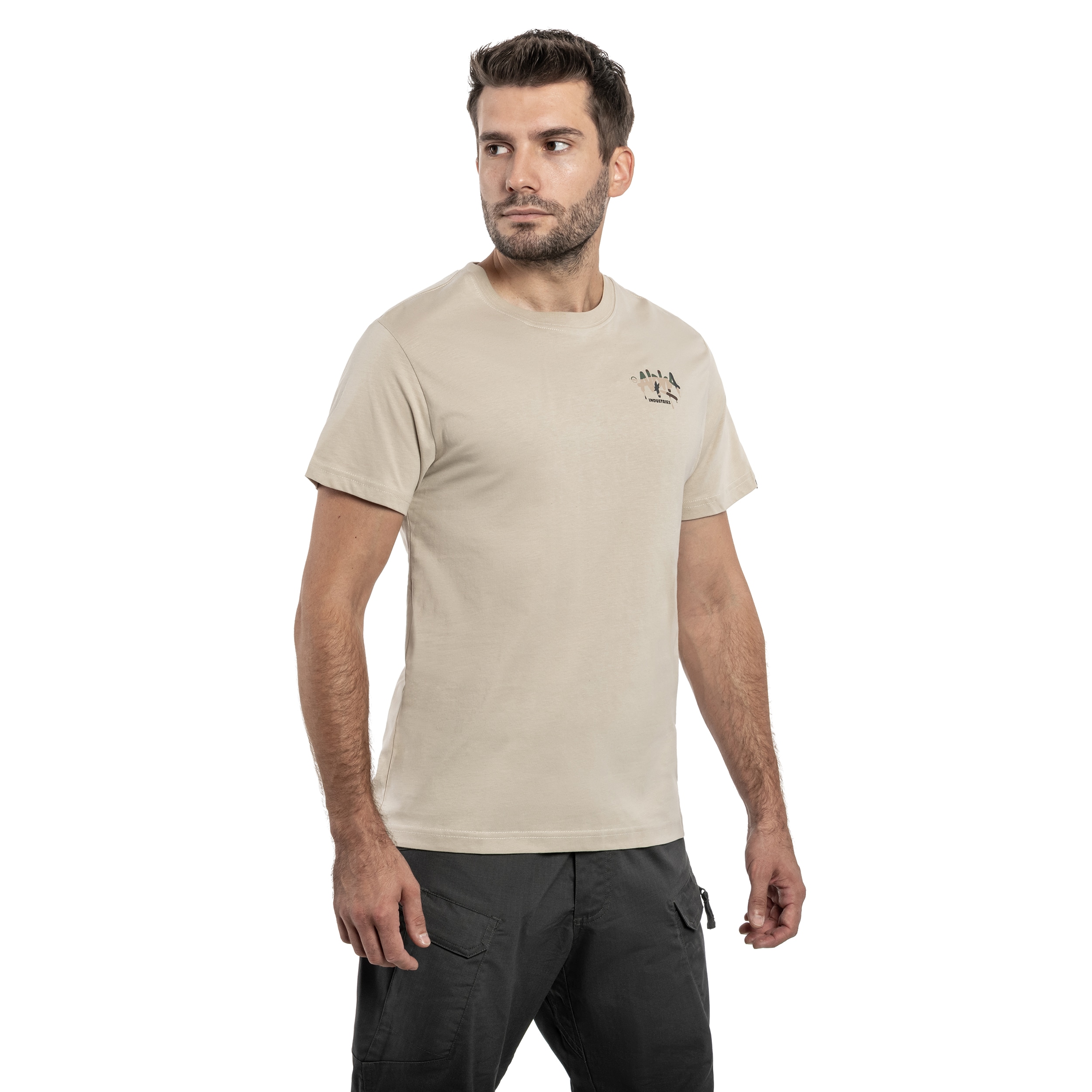 Tričko Alpha Industries Signature Camo - Organic Beige