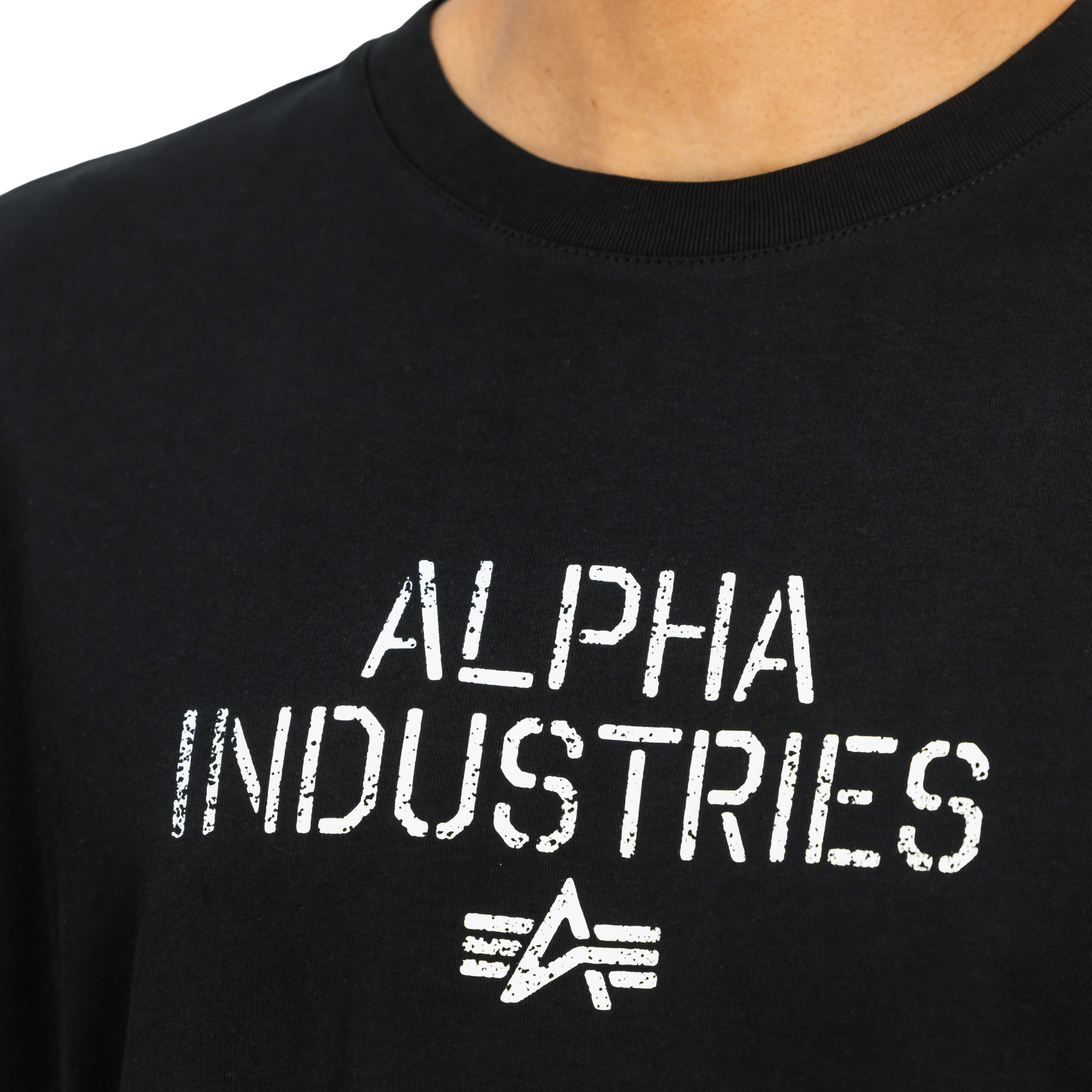 Tričko Alpha Industries Target Backprint – Black