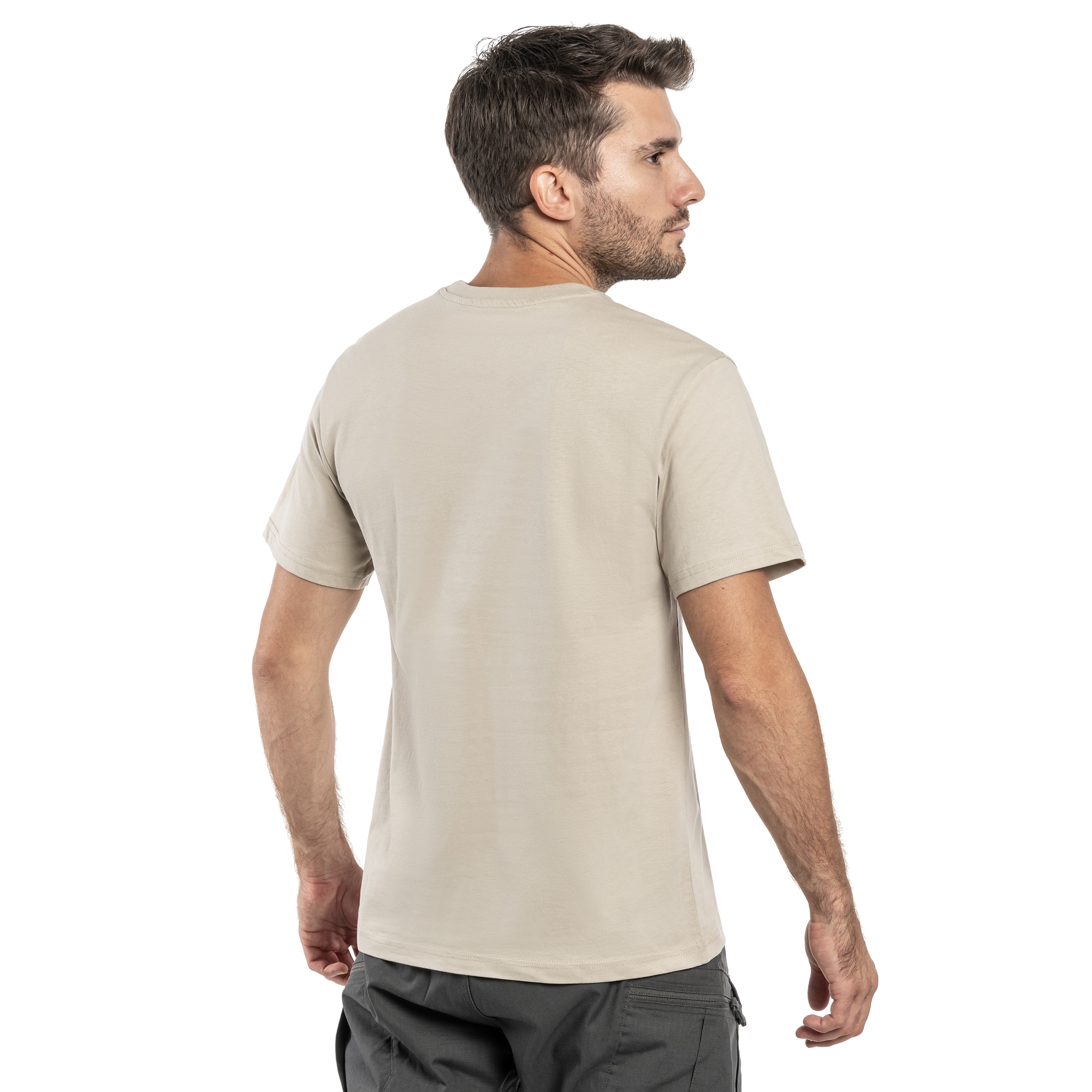 Tričko Alpha Industries Washed Out Logo – Organic Beige