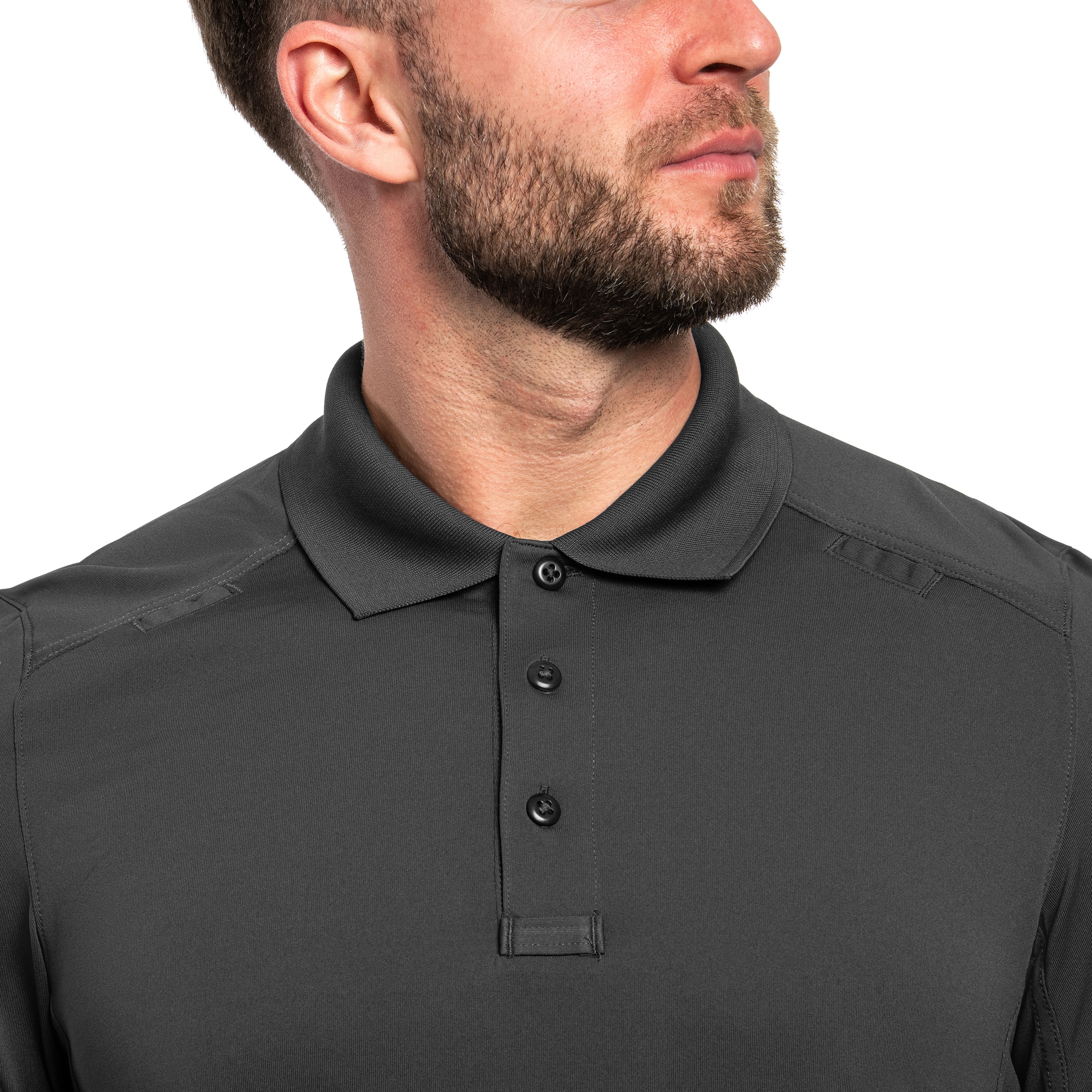 Polo tričko 5.11 Helios Long Sleeve - Charcoal