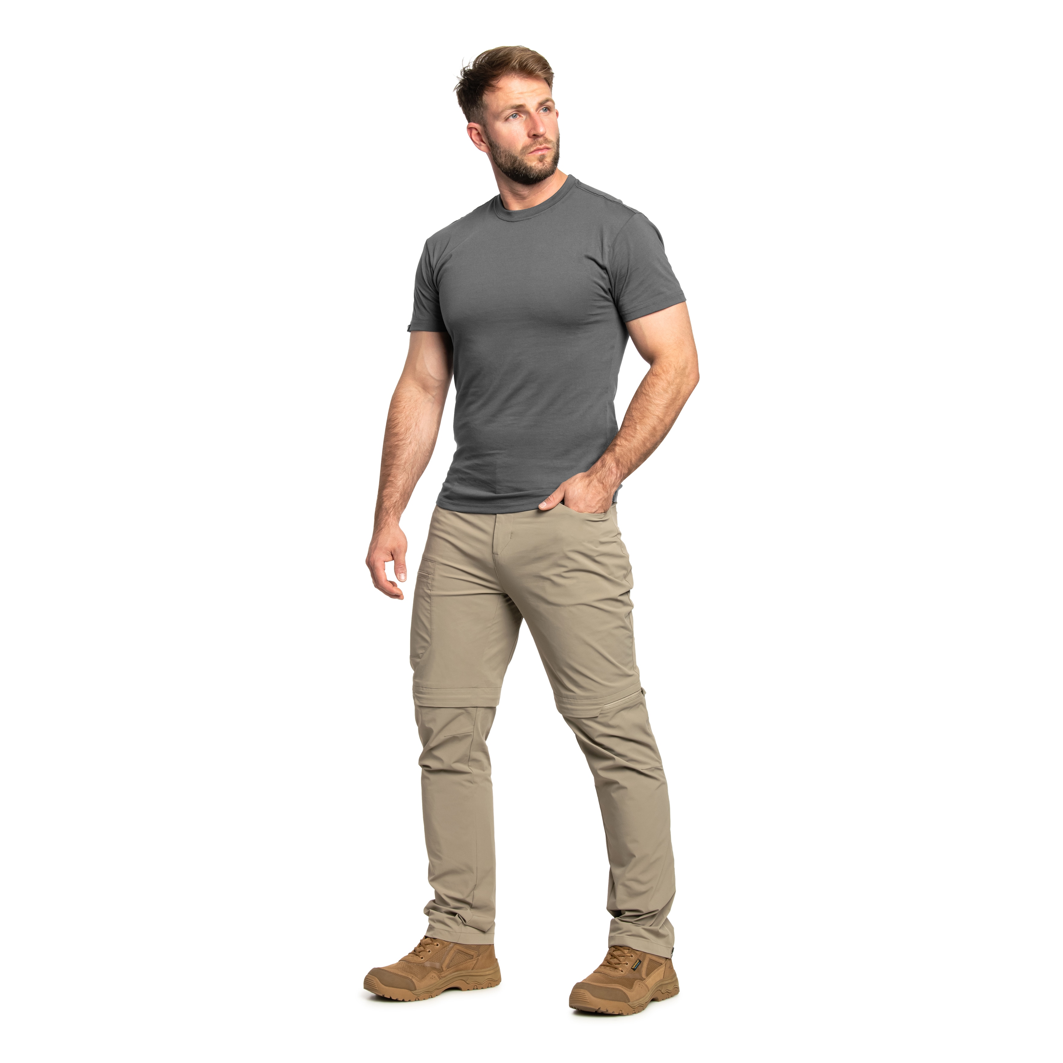 Kalhoty Millet Ubic Stretch Zip Off - Beige