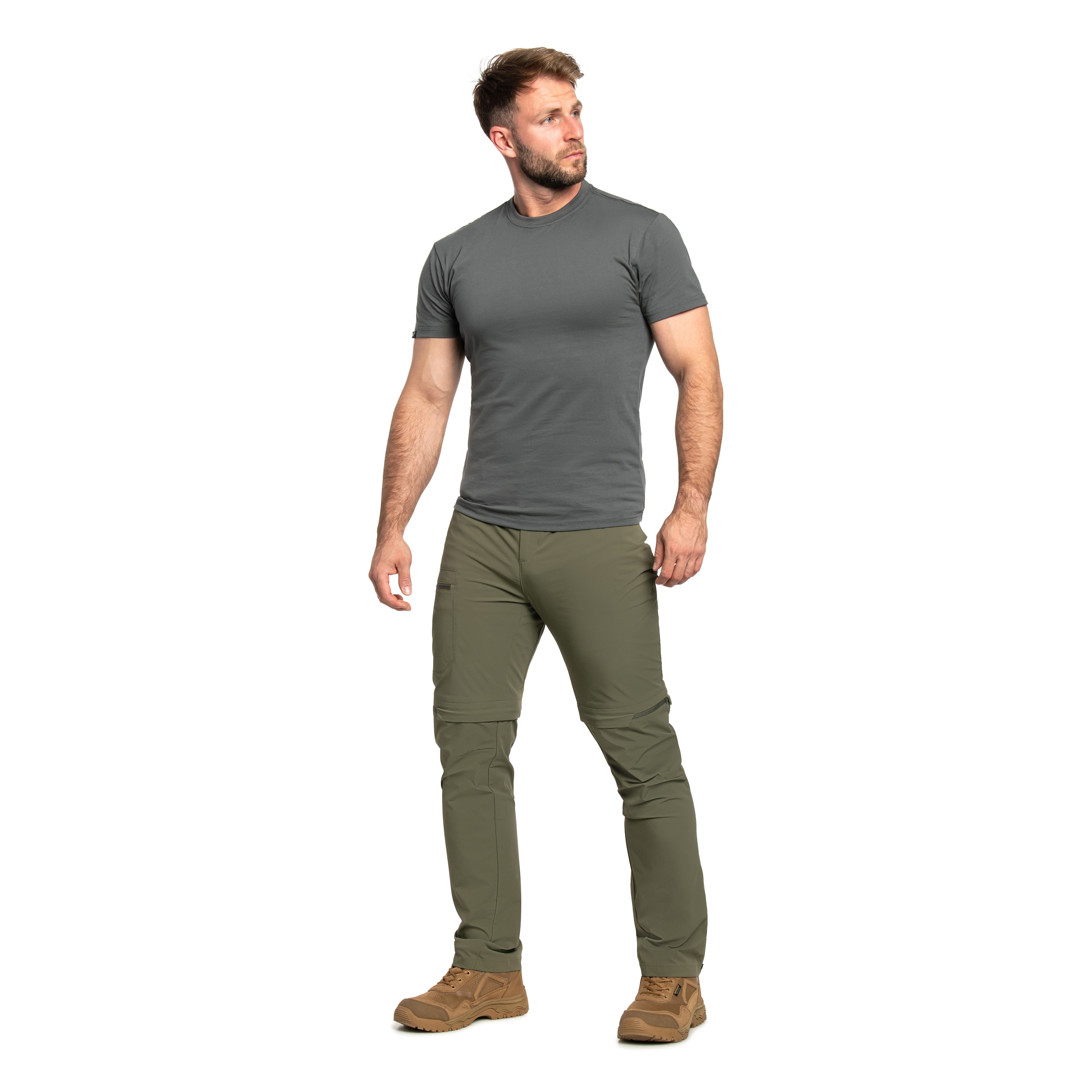 Kalhoty Millet Ubic Stretch Zip Off - Khaki
