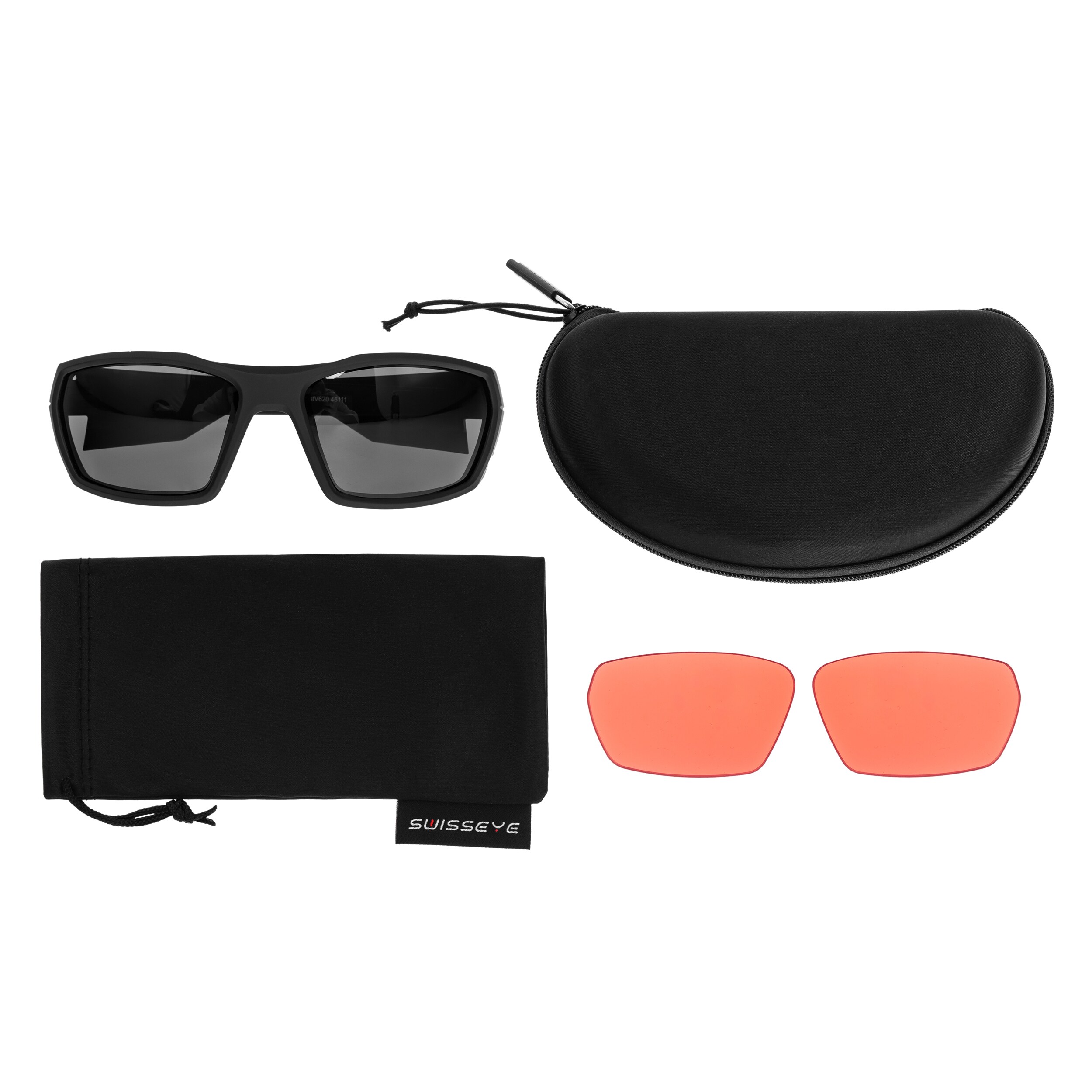 Taktické brýle Swiss Eye GhostV620 - Smoke/Vermilion/Black