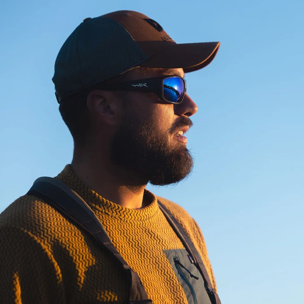 Taktické brýle Wiley X Omega – Captivate Polarized Blue Mirror / Matt Translucent Black