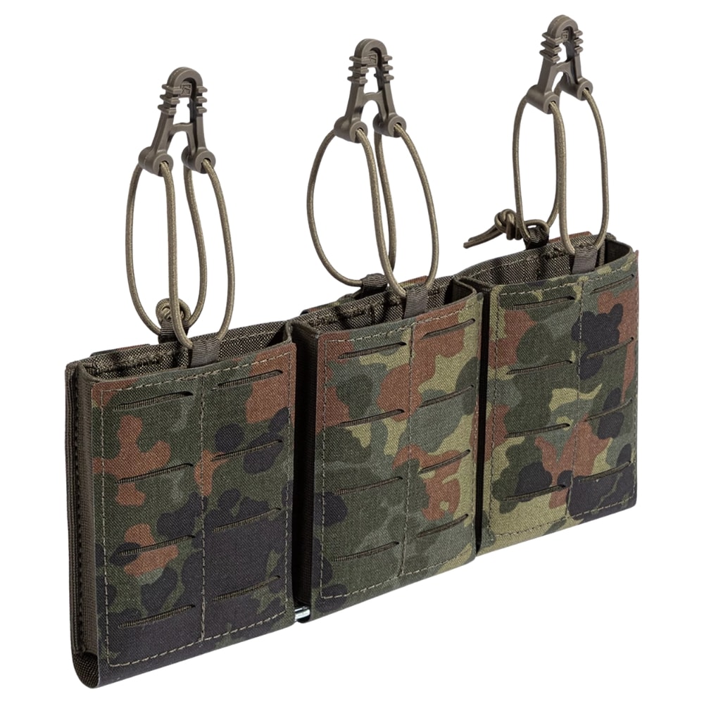 Trojitá sumka na zásobník do pušky Lindnerhof Rifle Magazine Pouch AR15 Triple MX416-3 - Flecktarn