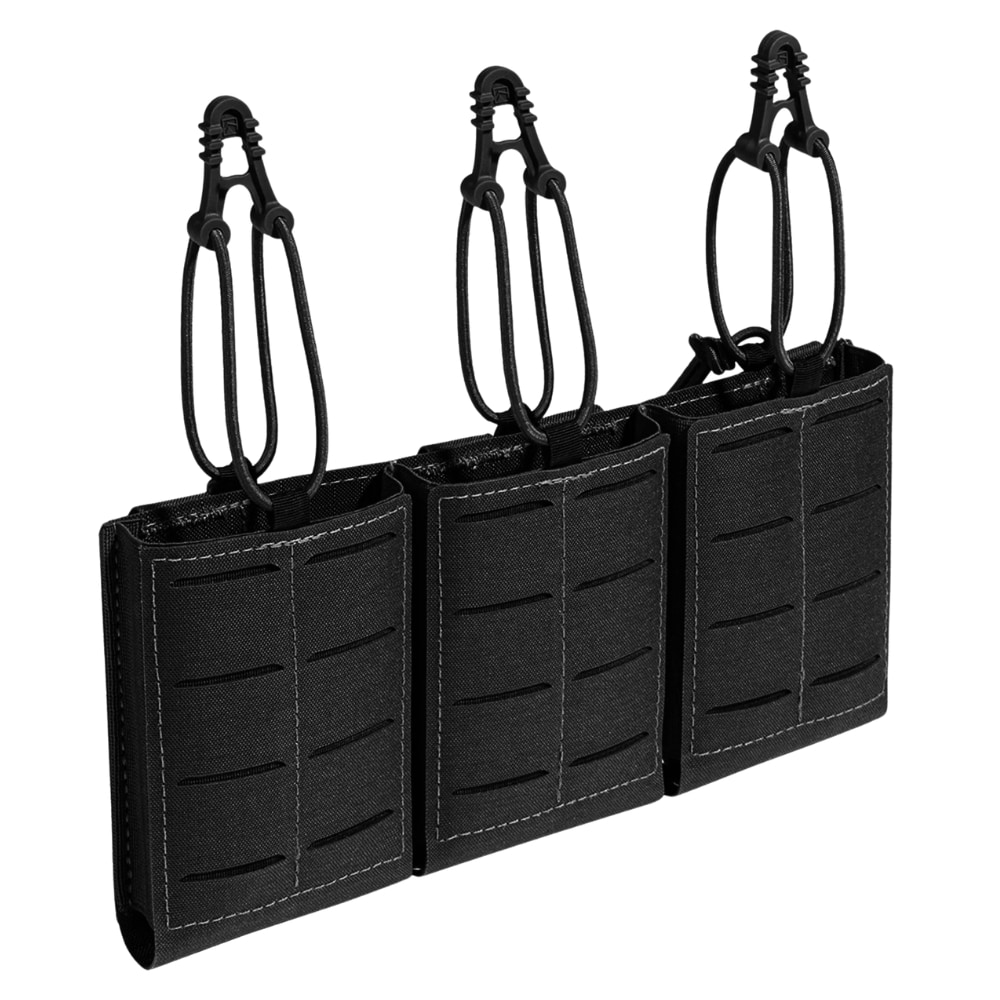 Trojitá sumka na puškový zásobník Lindnerhof Rifle Magazine Pouch AR15 Triple MX416-3 - Black