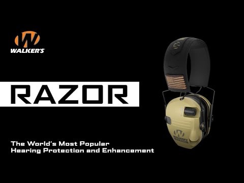 Aktivní chrániče sluchu Walker's Razor Slim Electronic Muffs - Olive Drab