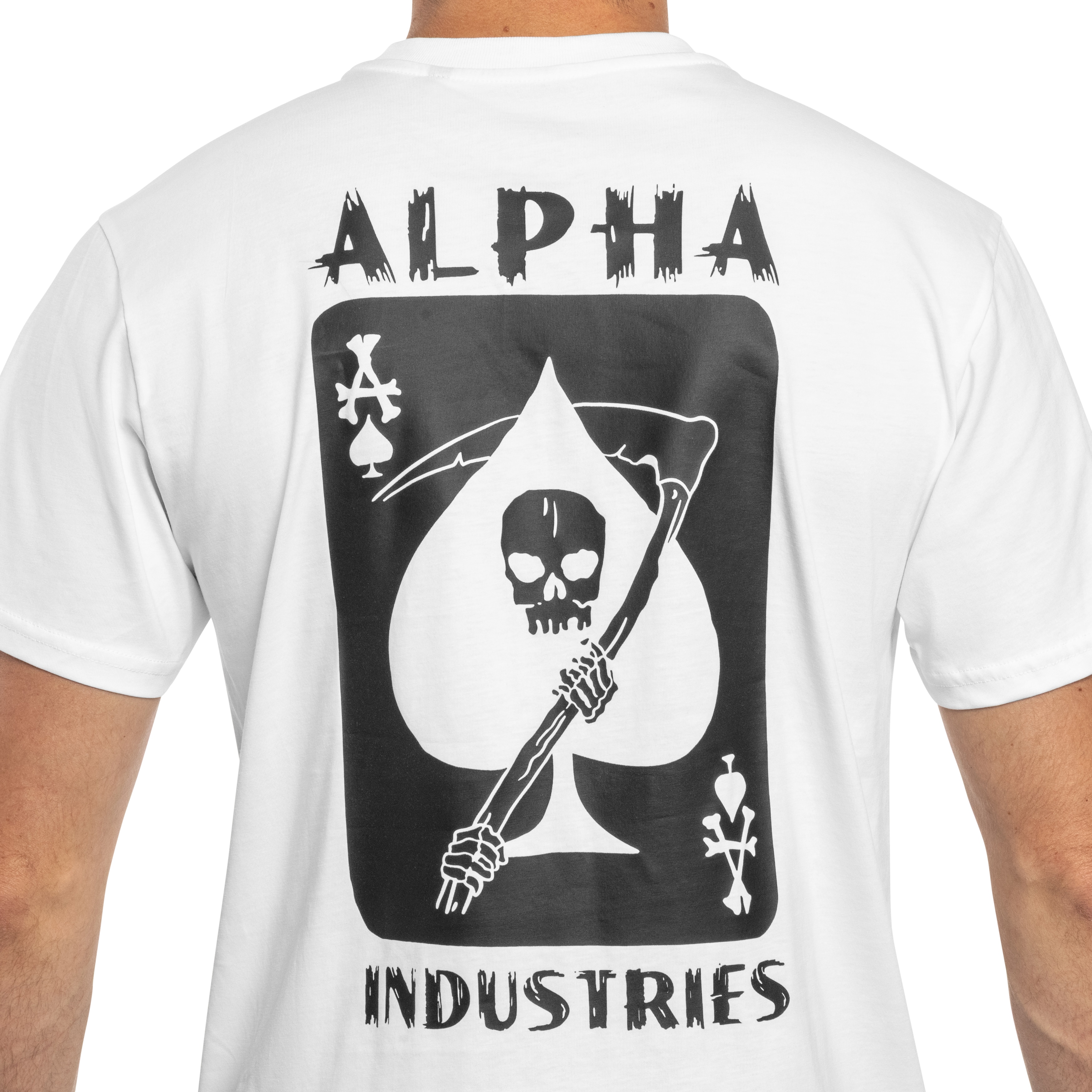 Tričko Alpha Industries Skull Ops - White