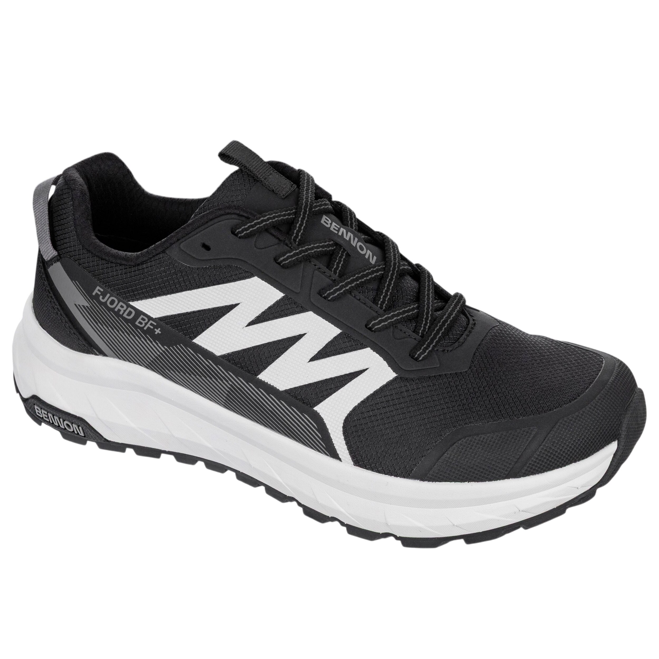 Boty Bennon Fjord Barefoot+ O1 Low - Black/White