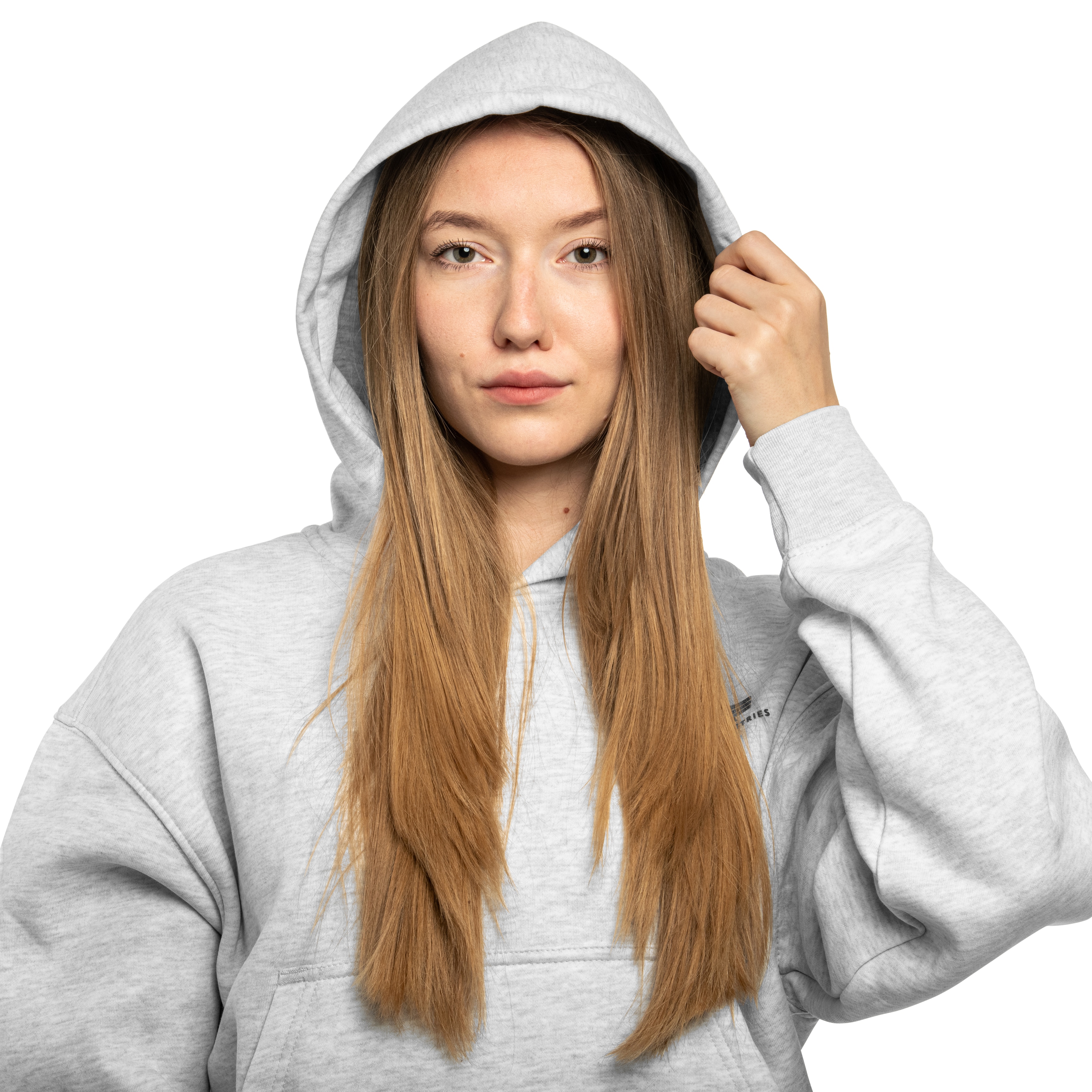 Damska mikina Alpha Industries Basic Small Logo Hoodie - Pastel Grey/Melange
