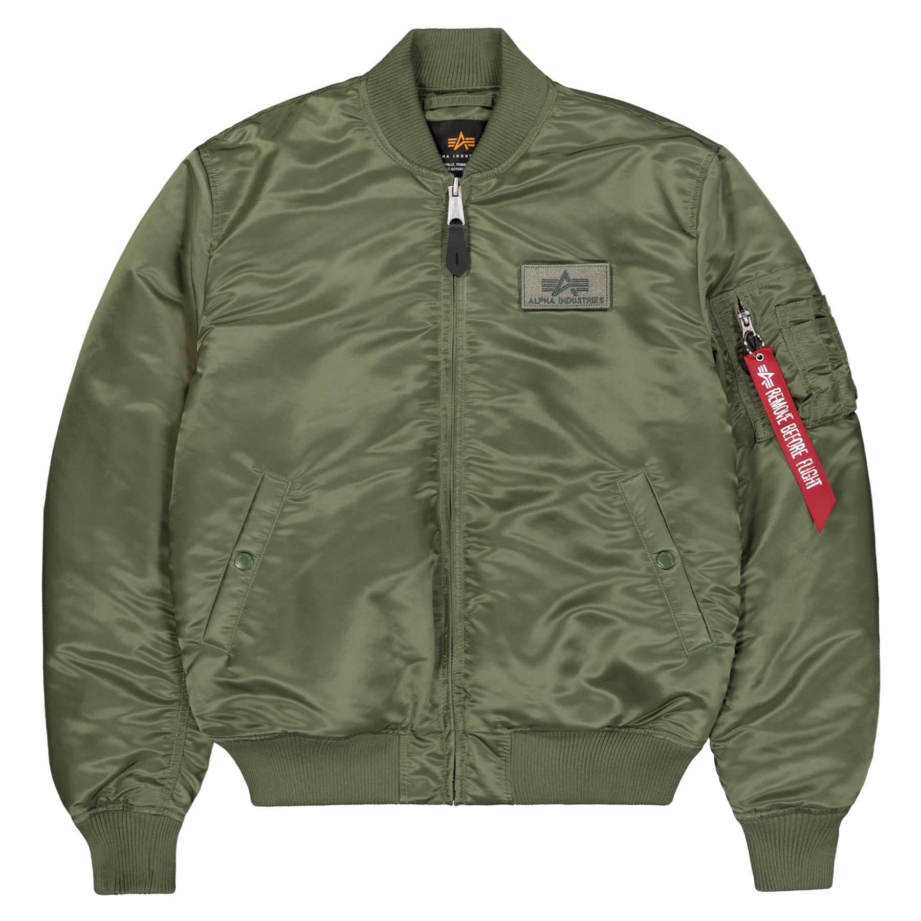 Bunda Alpha Industries MA-1 VF Fitted Embroidery Back - Sage Green