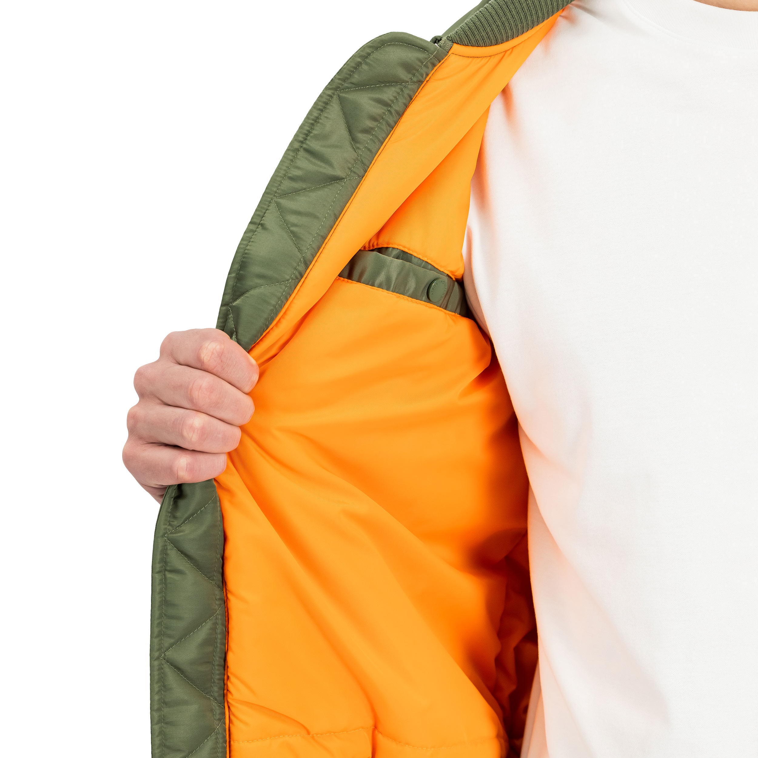 Bunda Alpha Industries MA-1 VF Fitted Embroidery Back - Sage Green