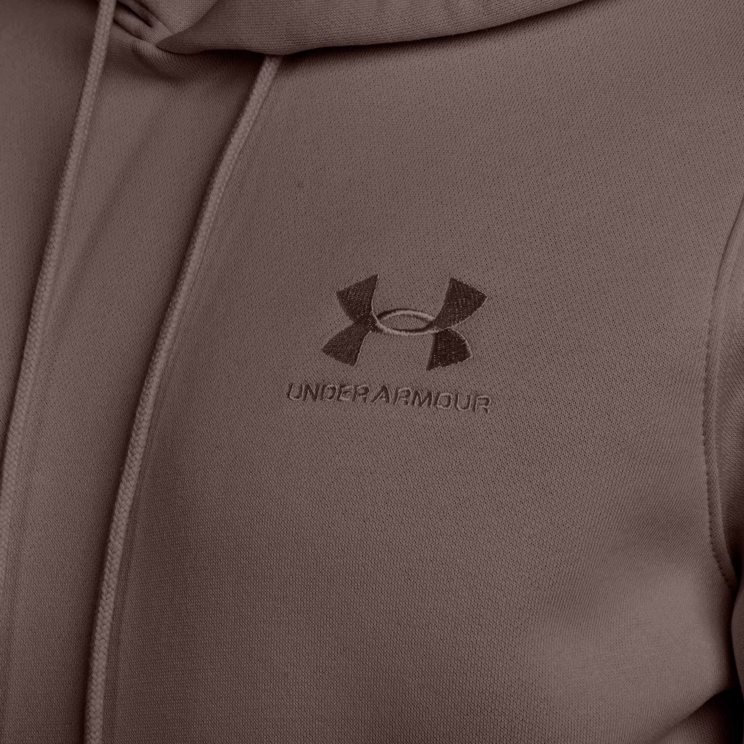 Mikina Under Armour Icon Fleece Hoodie - Peppercorn