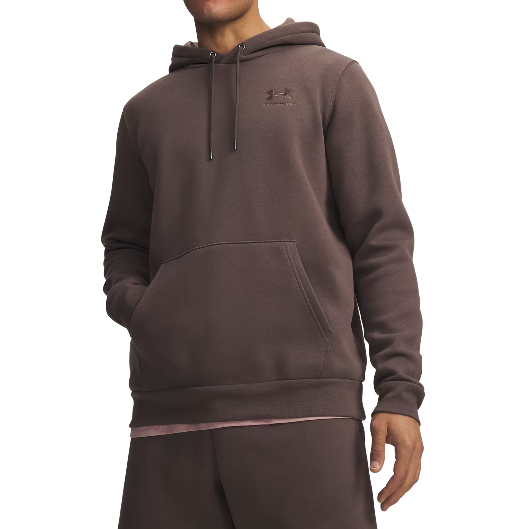 Mikina Under Armour Icon Fleece Hoodie - Peppercorn