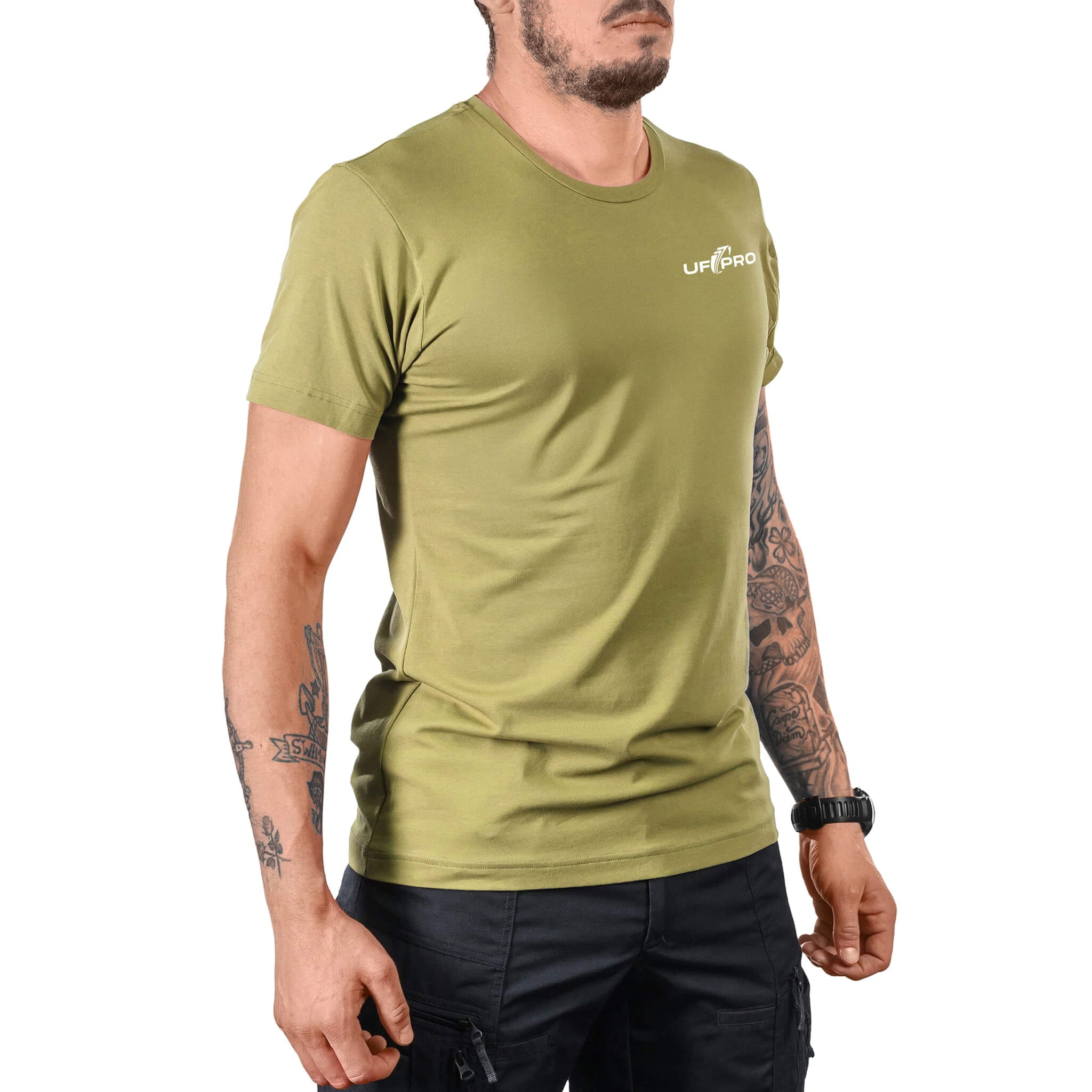 Tričko UF PRO Everyday Logo Tee - Moss Green