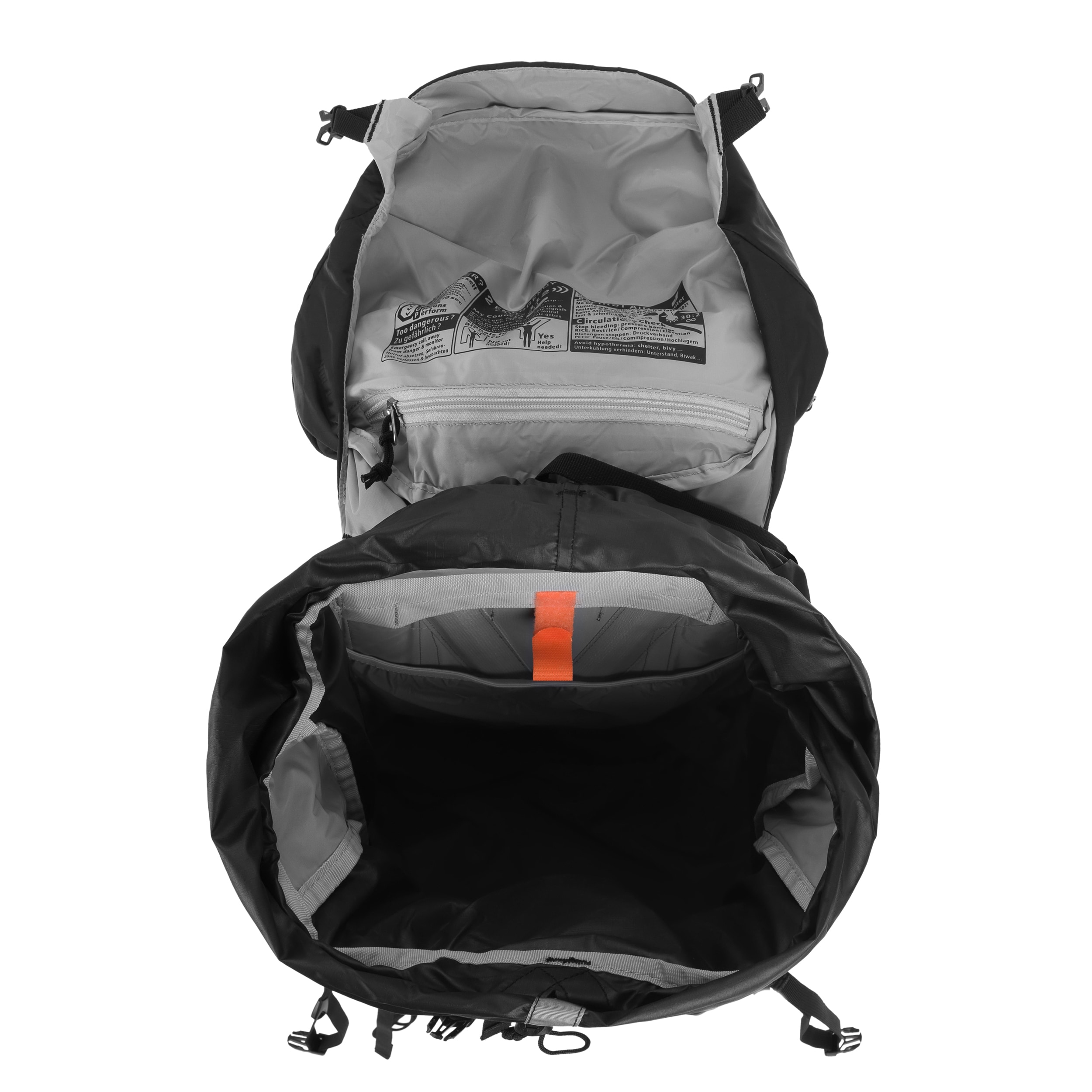 Batoh Deuter Aircontact lite 50 + 10 l - Black/Granite
