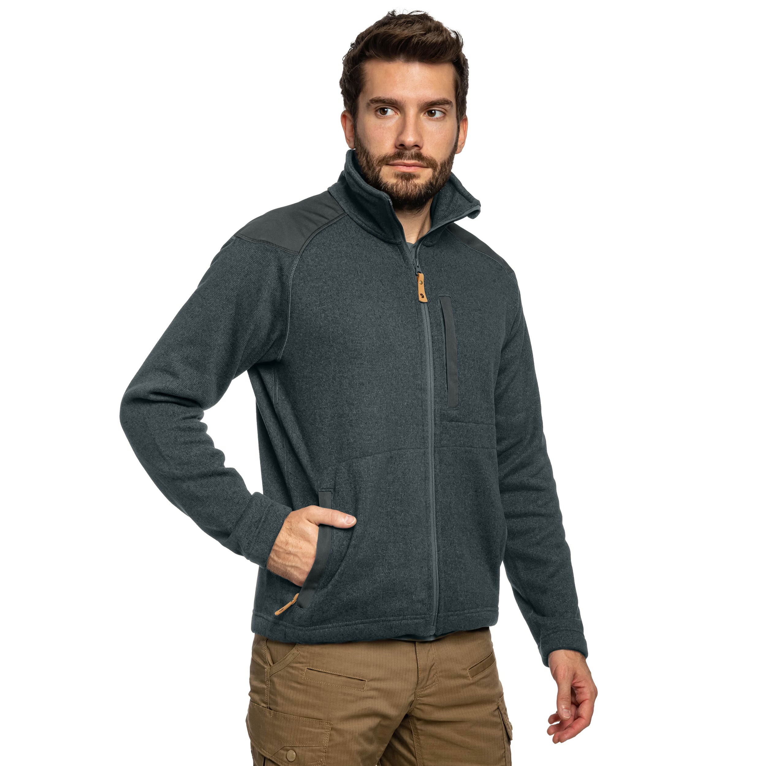 Fleecová mikina Fjallraven Buck Fleece - Graphite