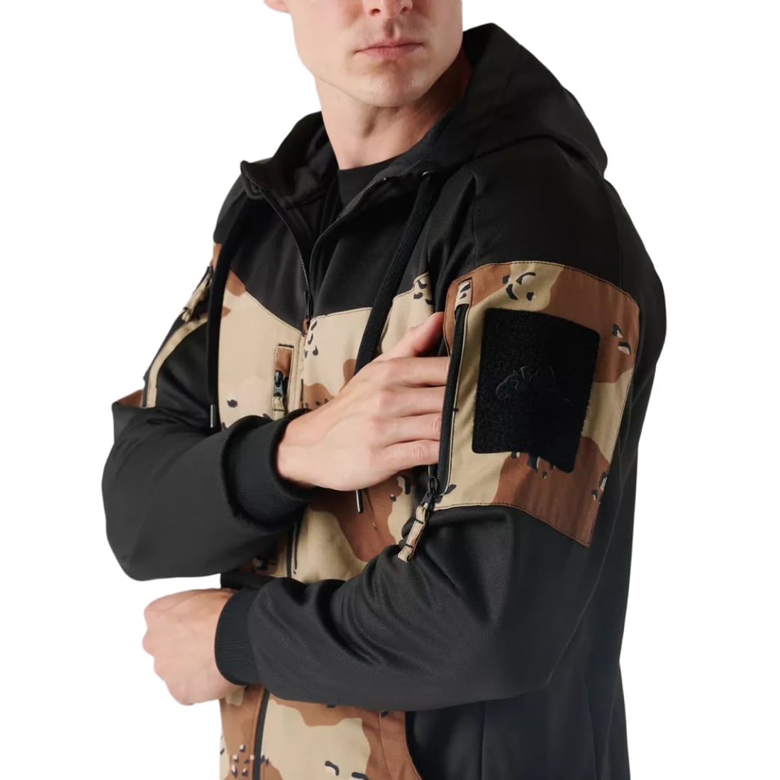 Mikina Helikon-Tex Rogue Hoodie - Black/6 Color Desert