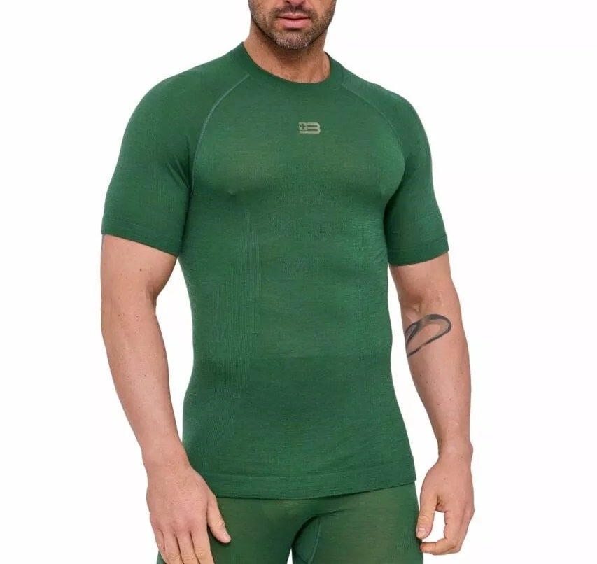 Termoaktivní tričko Brubeck Active Merino - Zelená
