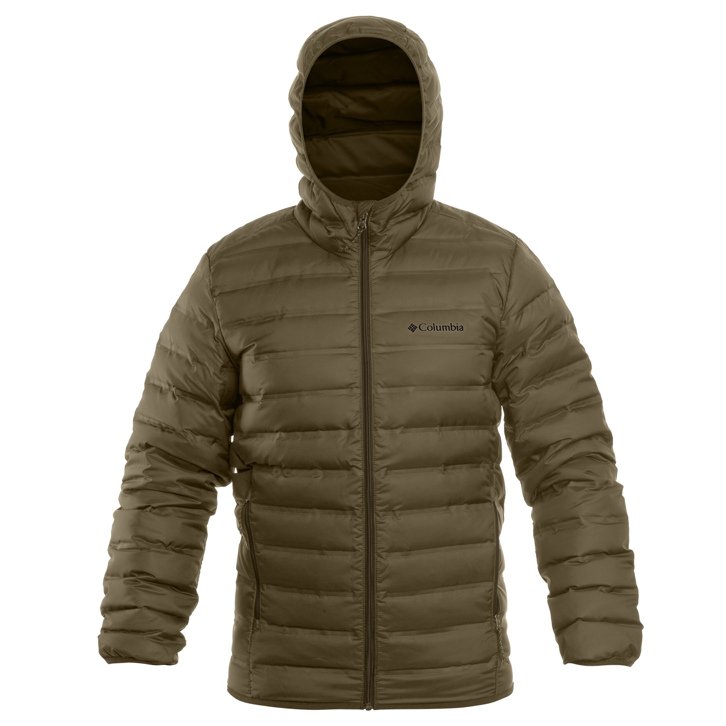Péřová bunda Columbia Lake 22 II Down Hooded - Stone Green