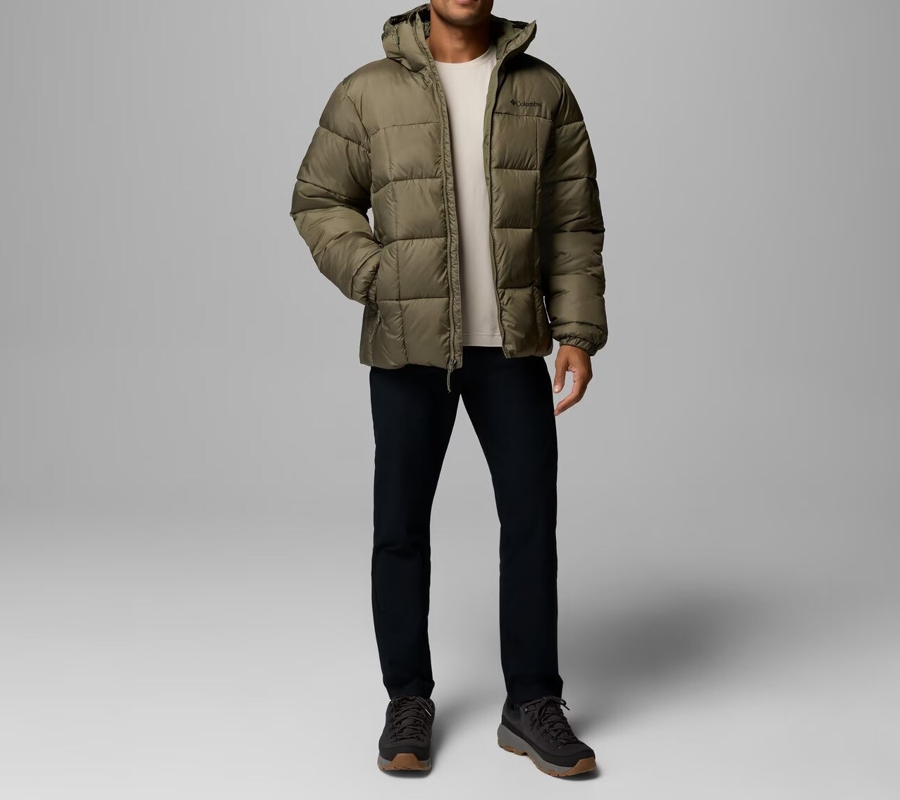 Bunda Columbia Puffect IV Hooded Puffer - Stone Green