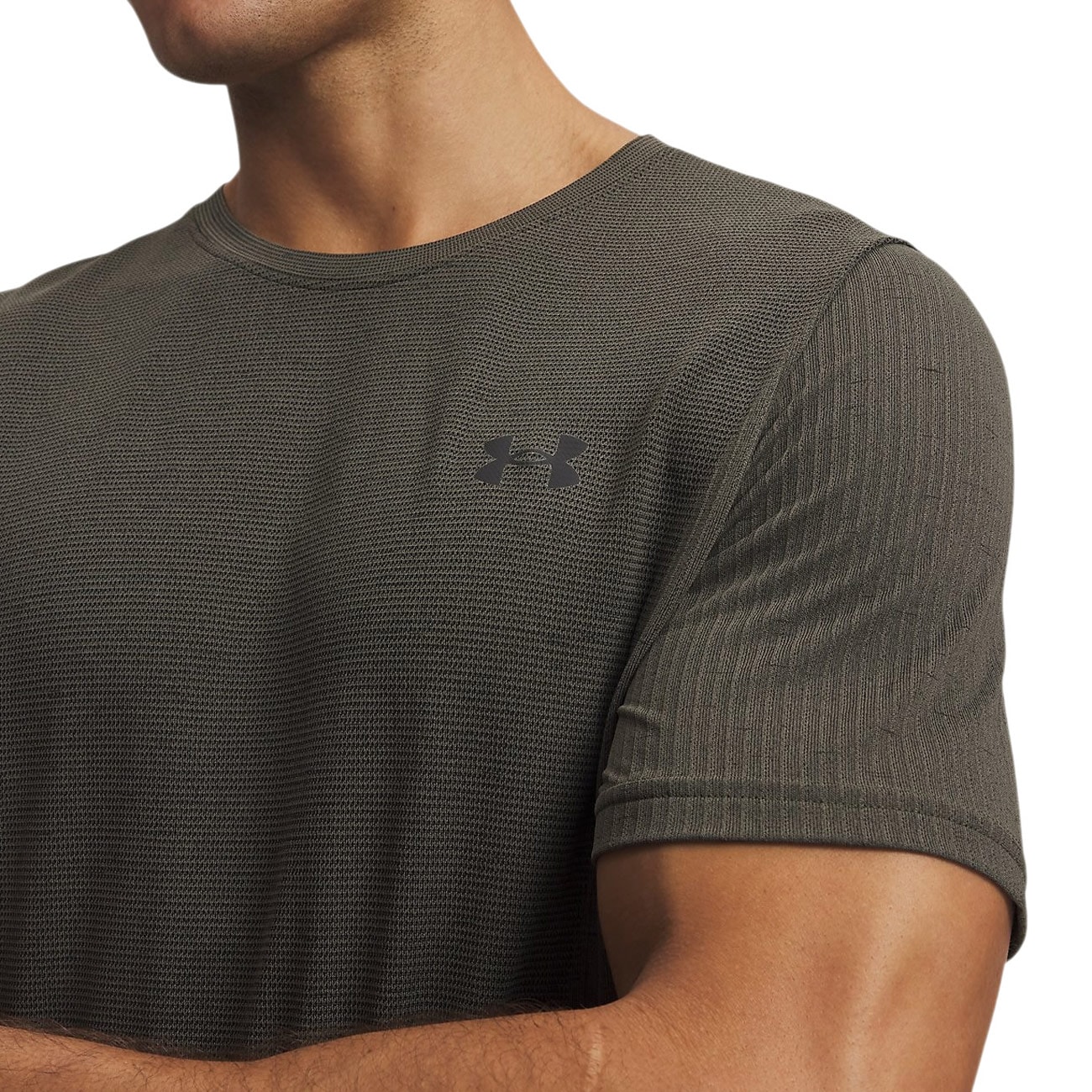 Tričko Under Armour Vanish Seamless - Marine OD Green/Ultimate Black