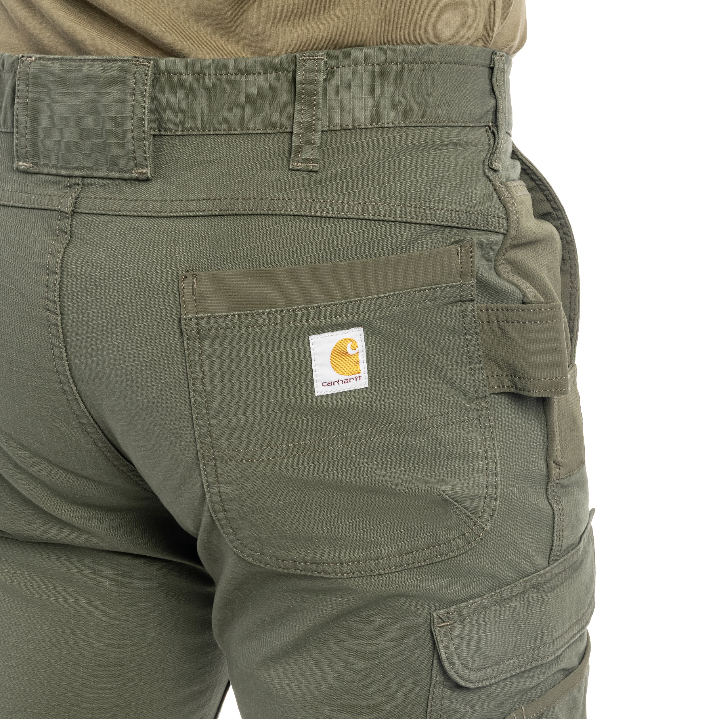 Kalhoty Carhartt Steel Cargo Rugged Flex - Moss