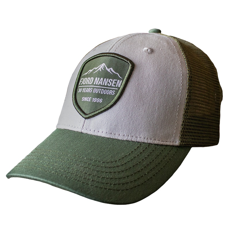 Kšiltovka Fjord Nansen Trucker Cap 30th Anniversary - Dune/Olive