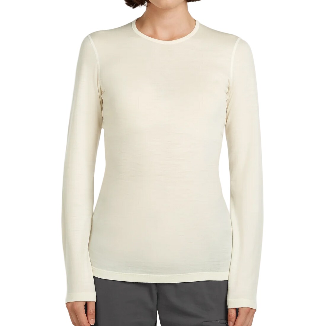 Termotričko dámské Icebreaker Merino 200 Oasis Long Sleeve Crew - Undyed