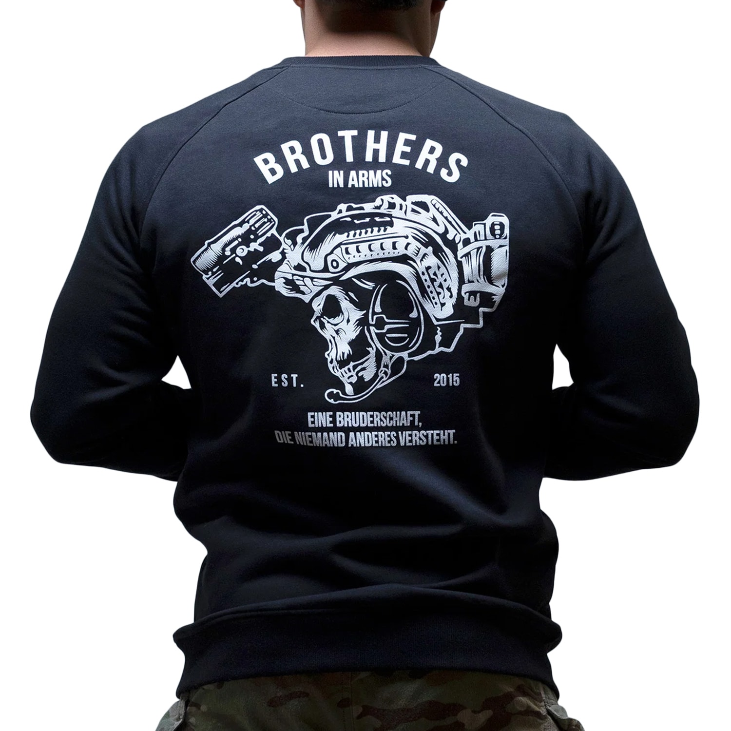 Mikina Brothers in Arms Team Crewneck - Black