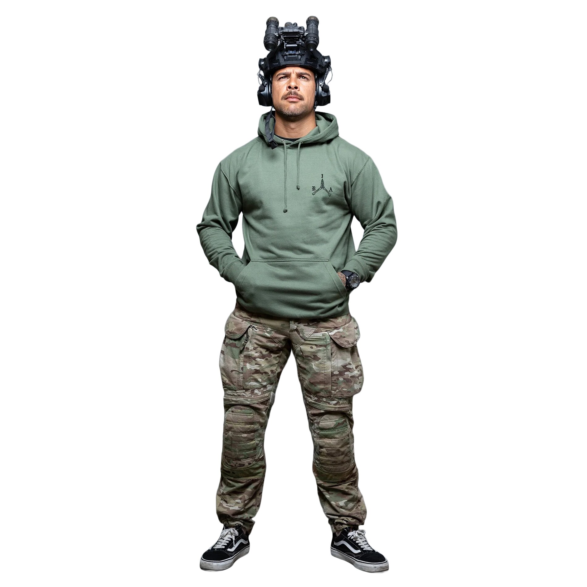 Mikina Brothers in Arms BIA Hoodie - Olive