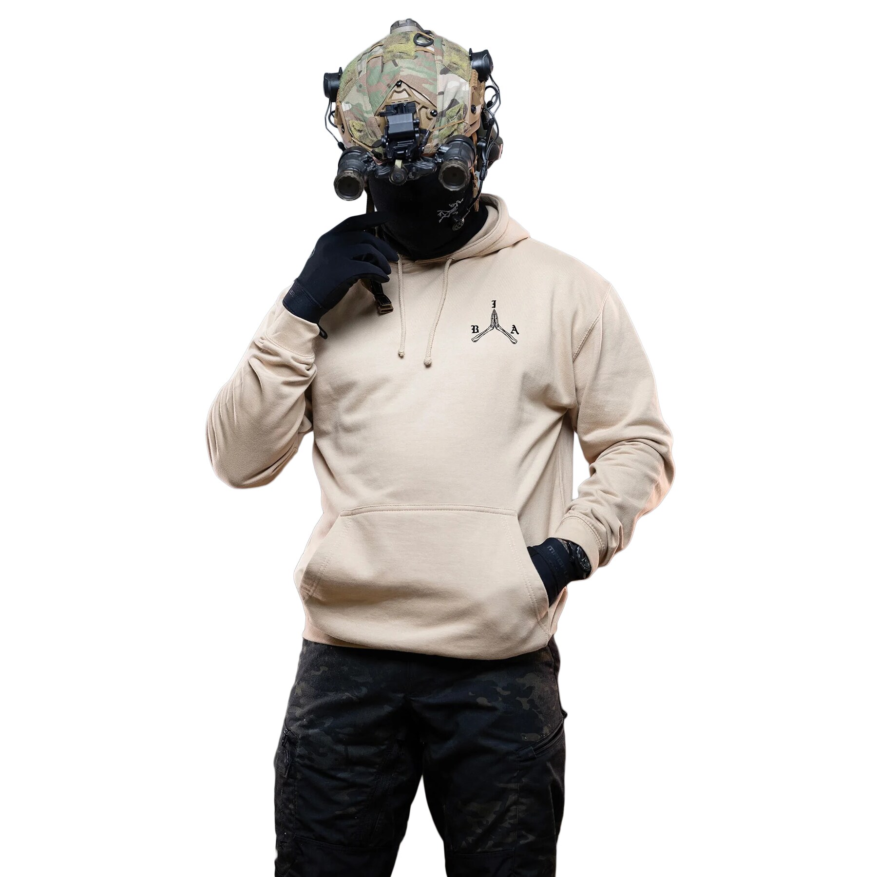 Mikina Brothers in Arms BIA Hoodie - Sand