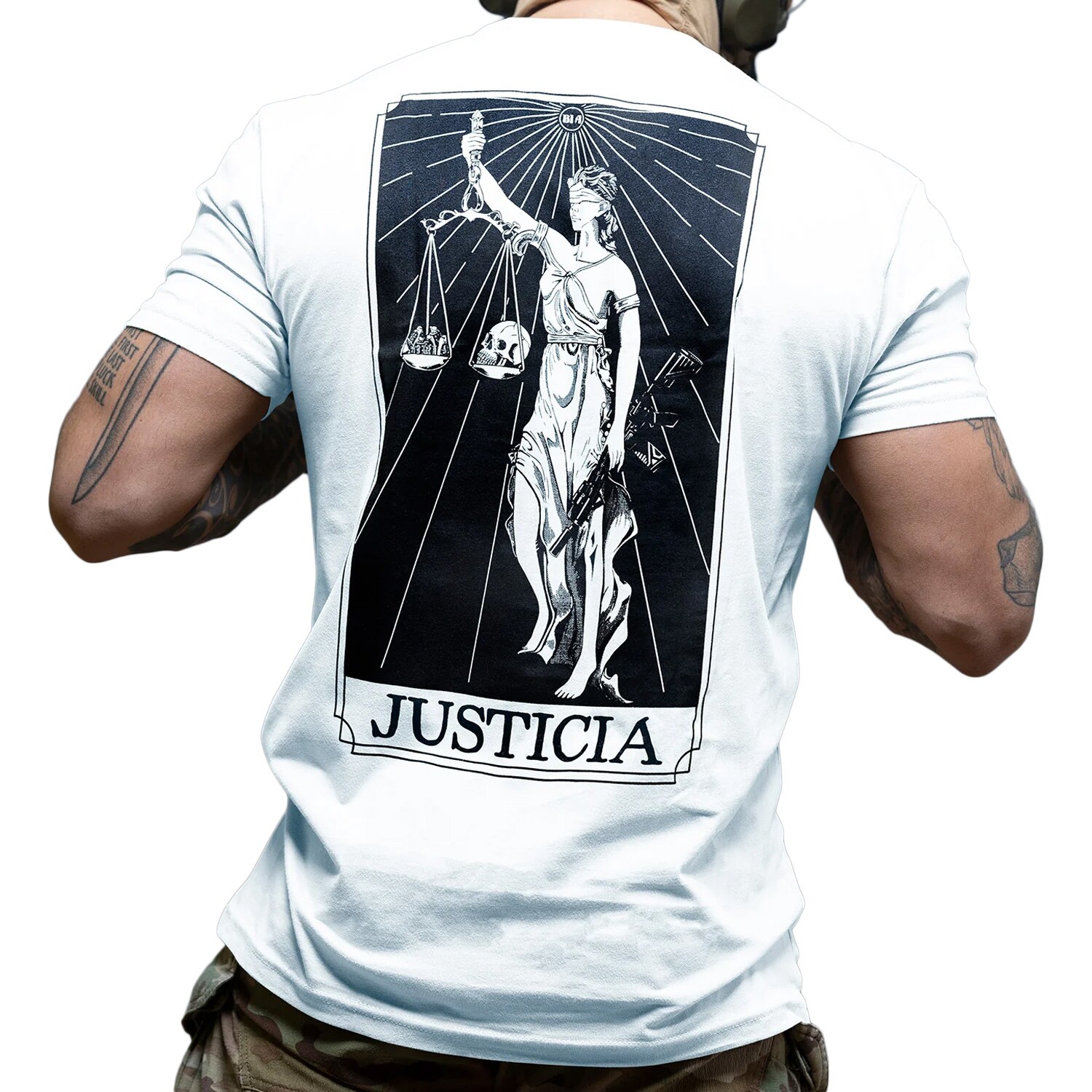 Tričko Brothers In Arms Justicia - White
