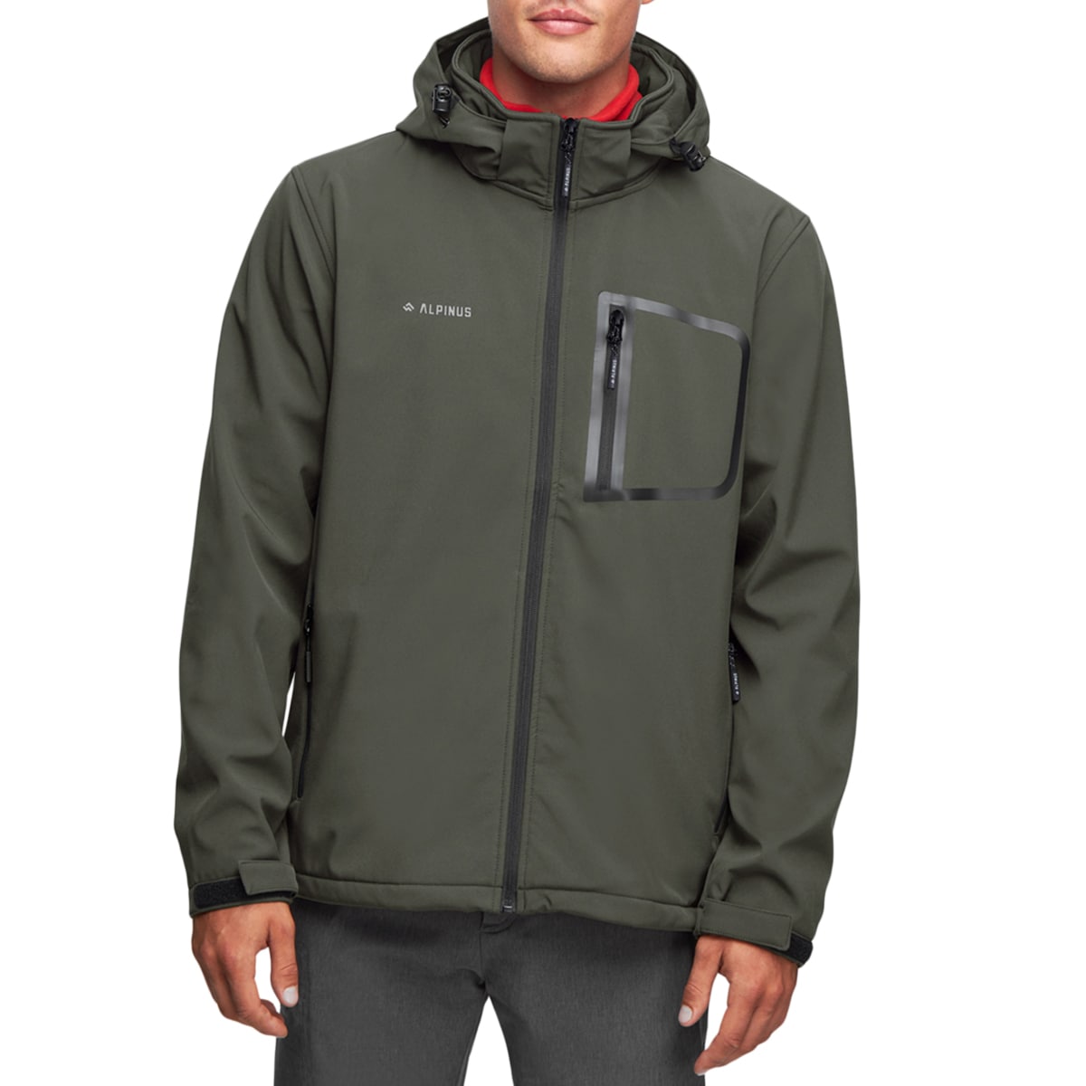 Softshellová bunda Alpinus Stenshuvud - Zelená