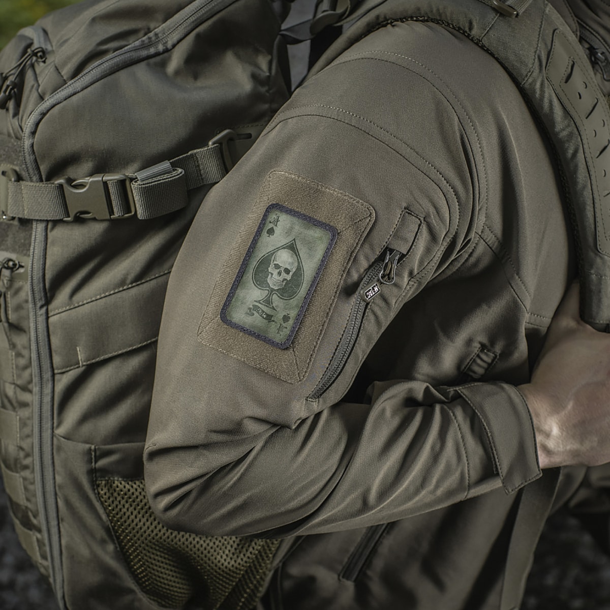 Nášivka M-Tac Ace Of Spades - Ranger Green/Black