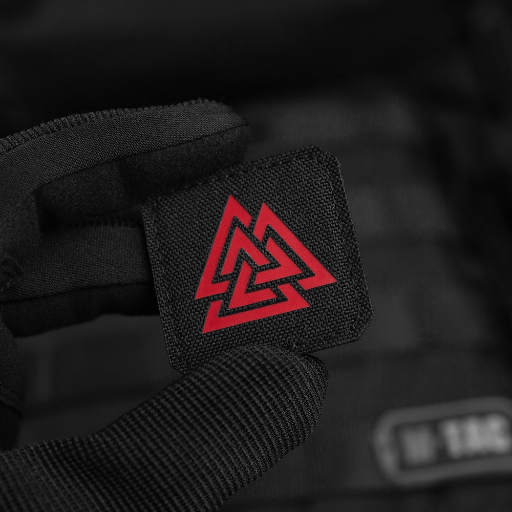 Nášivka M-Tac Valknut Laser Cut Black/Red