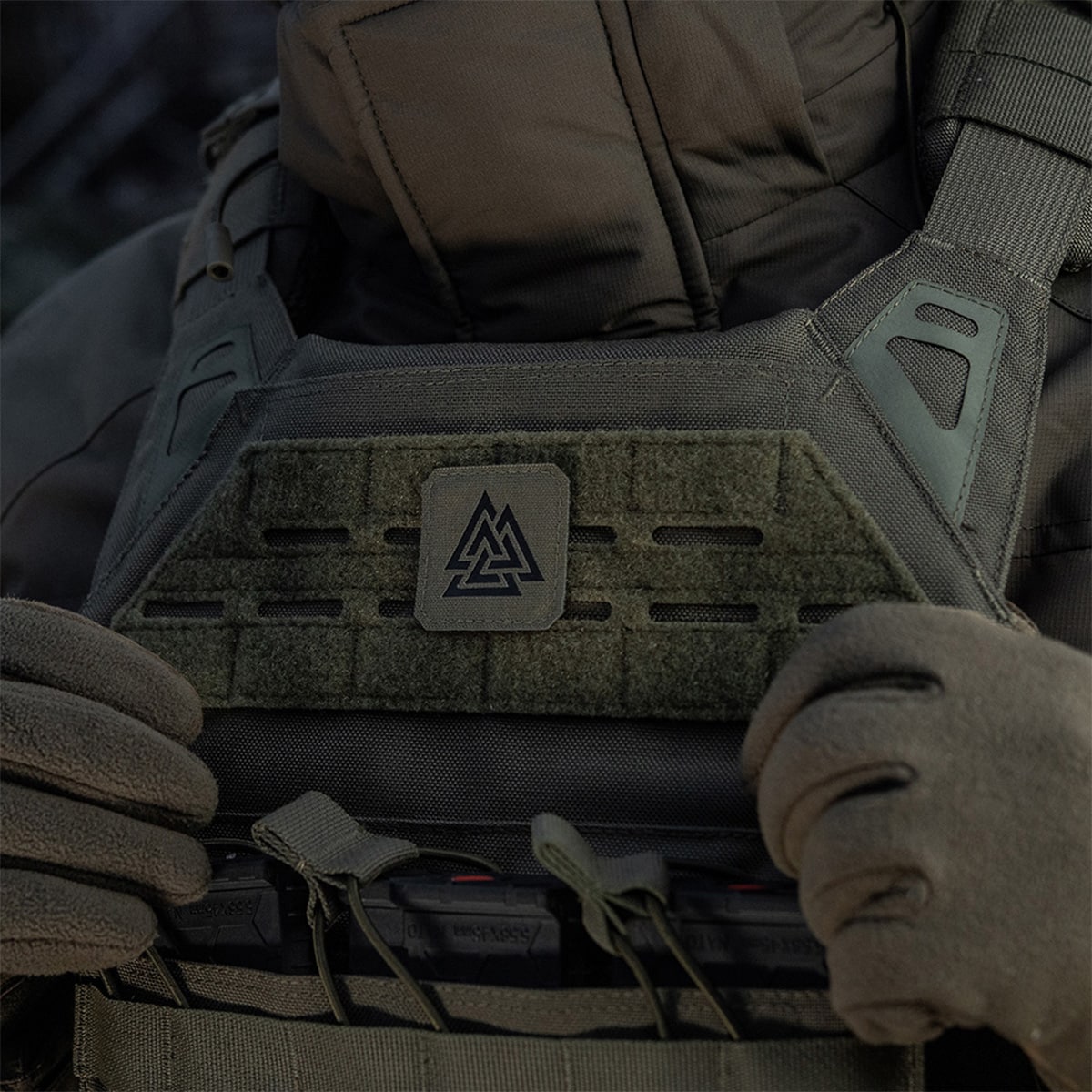 Nášivka M-Tac Valknut Laser Cut Ranger Green/Black