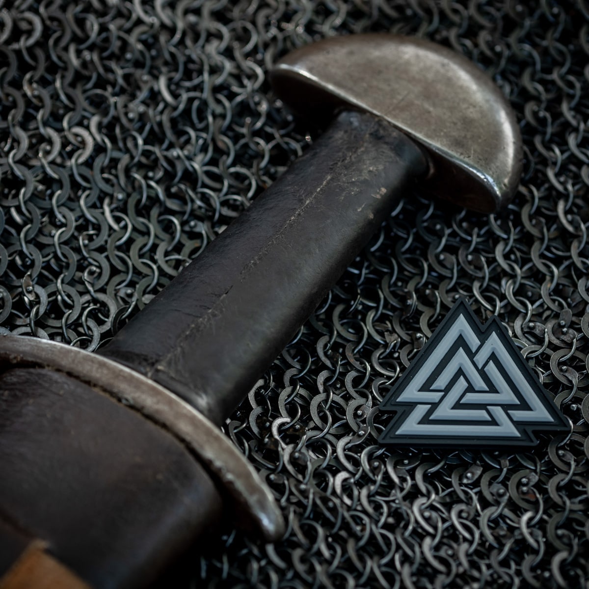 Nášivka M-Tac Valknut PVC Black/Grey