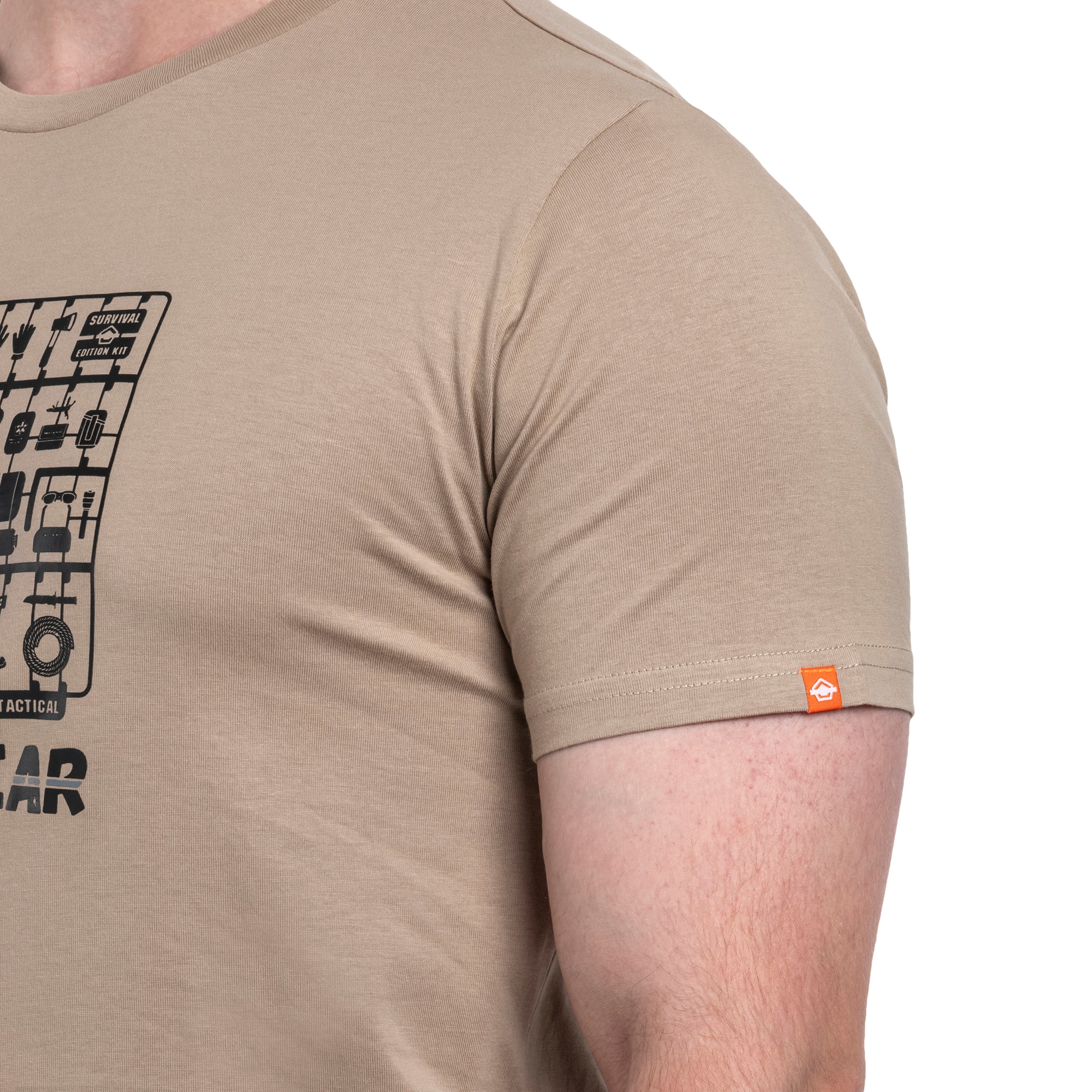 Tričko Pentagon Ageron „Build Your Gear - Build Your Gear“ - khaki