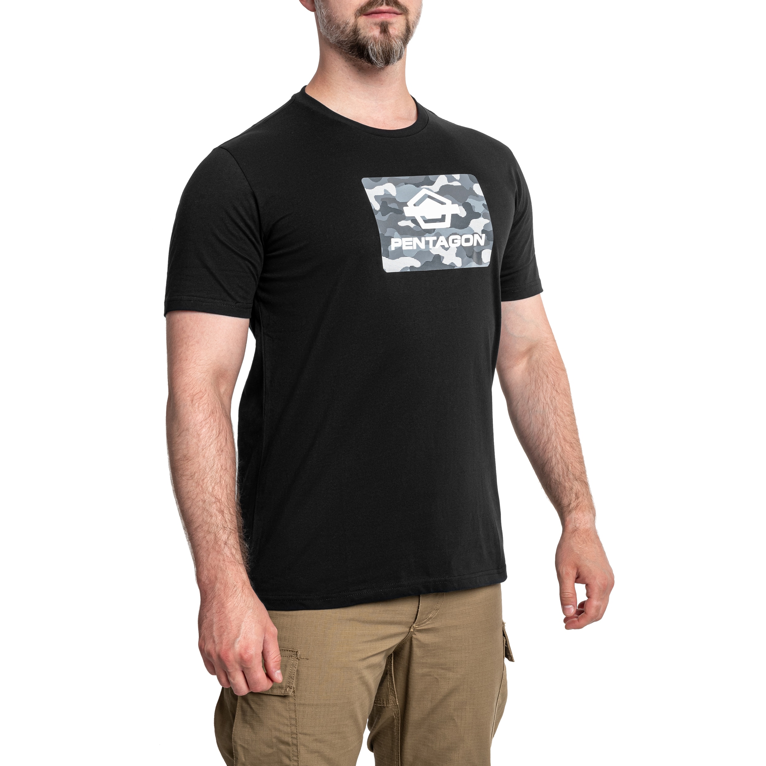 Tričko Pentagon Ageron „Spot Camo“ - Black