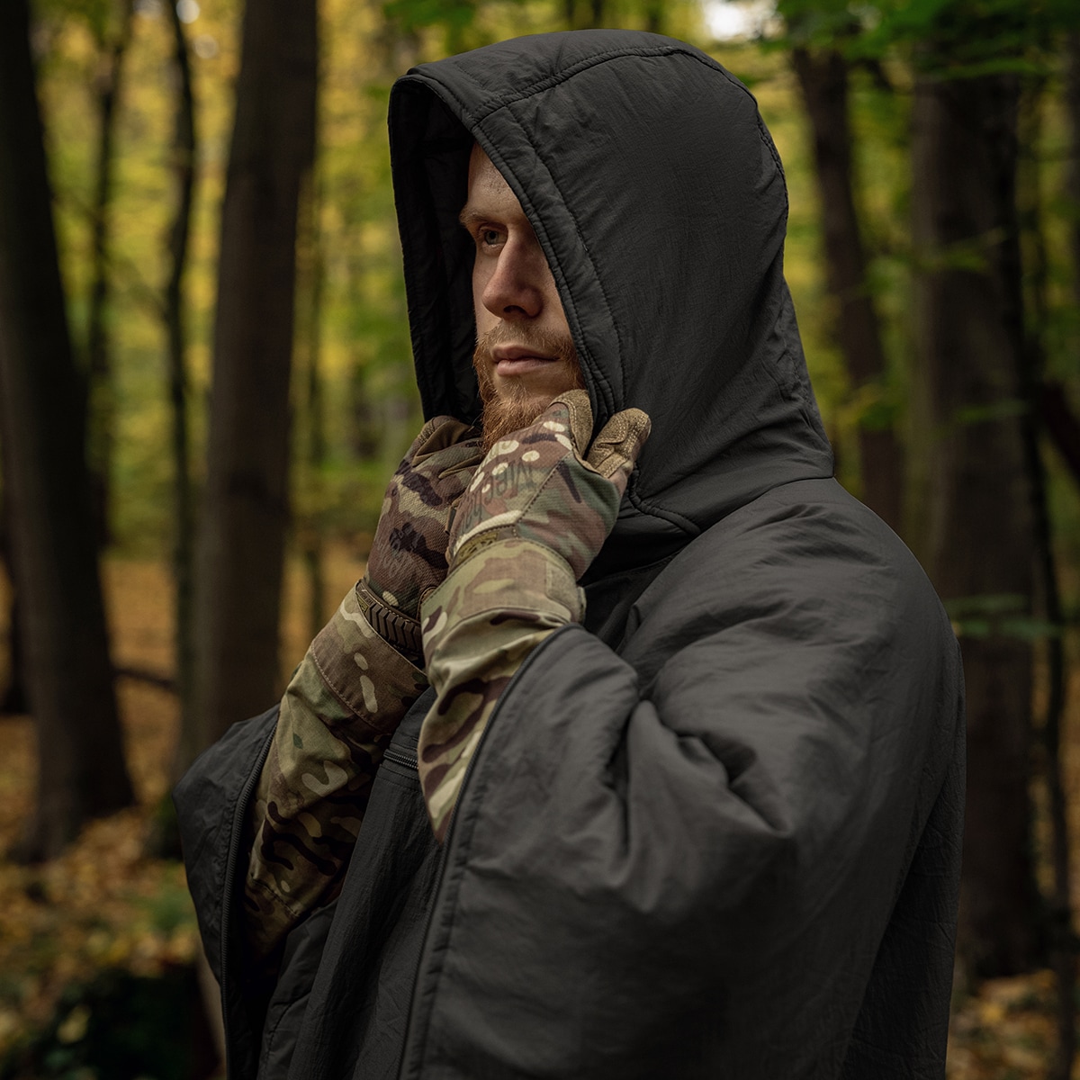 Pončo Helikon-Tex Swagman Roll Climashield Apex se spacím vakem – Shadow Grey