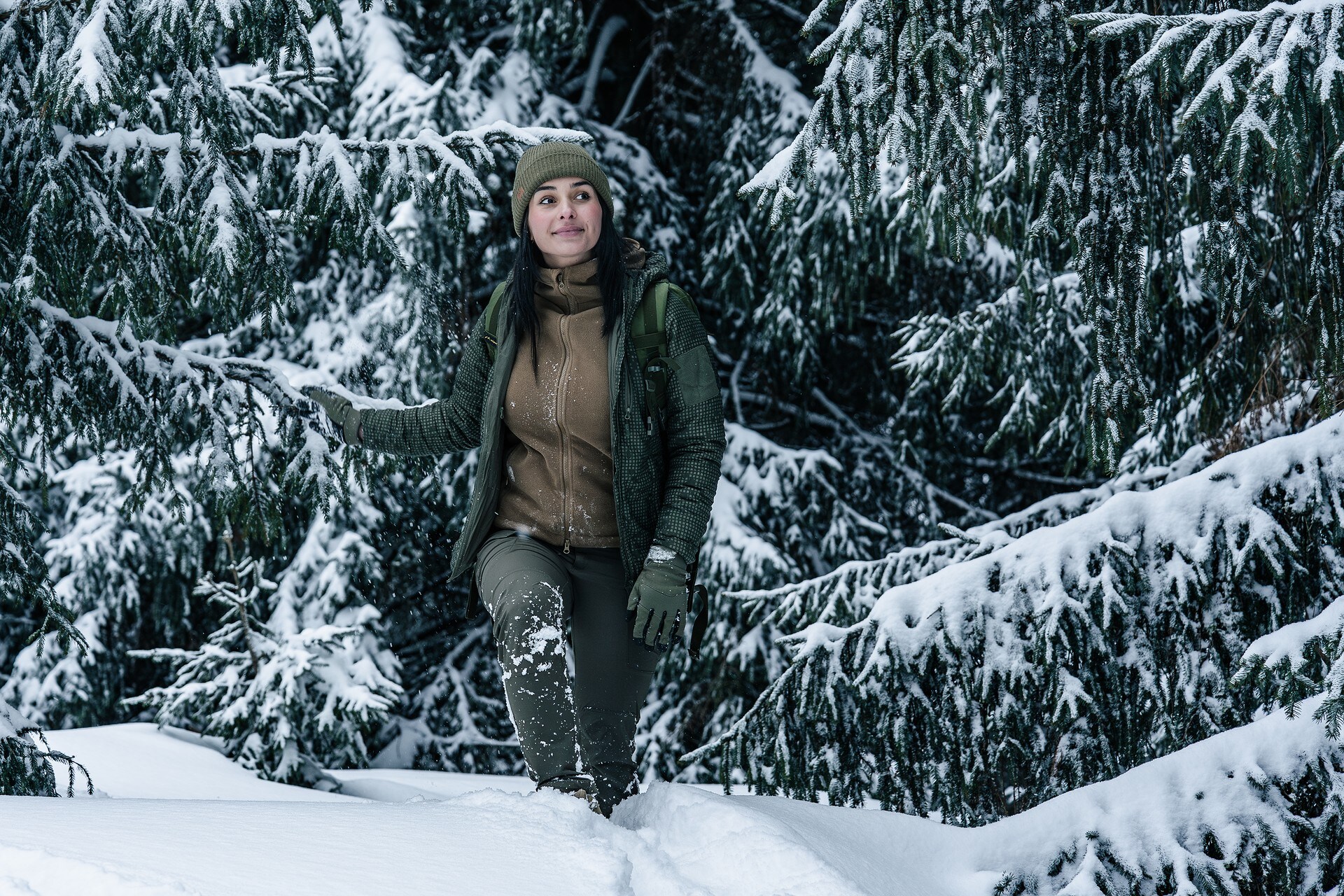 Dámská bunda Helikon-Tex Wolfhound Hoodie - Desert Night Camo