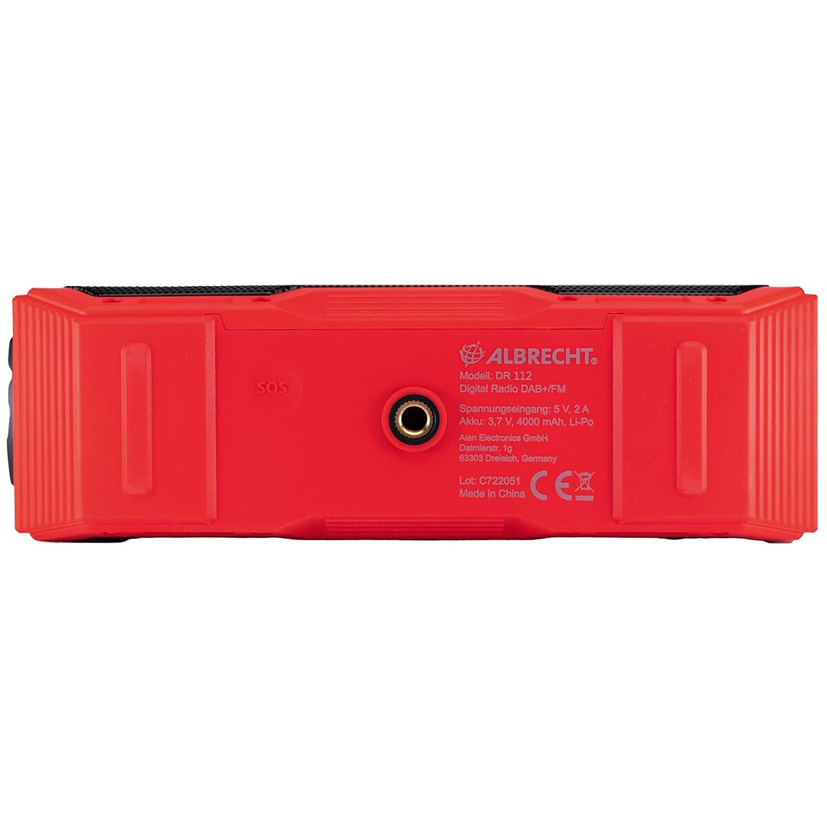 Alarmové rádio Powerbank Albrecht DR 112 FM/DAB+/BT