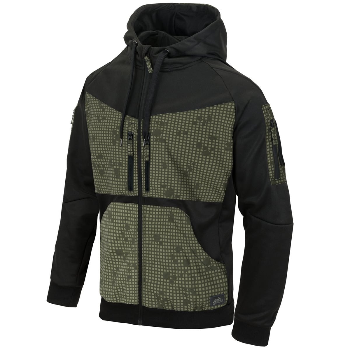 Mikina Helikon-Tex Rogue Hoodie - Black/Desert Night Camo