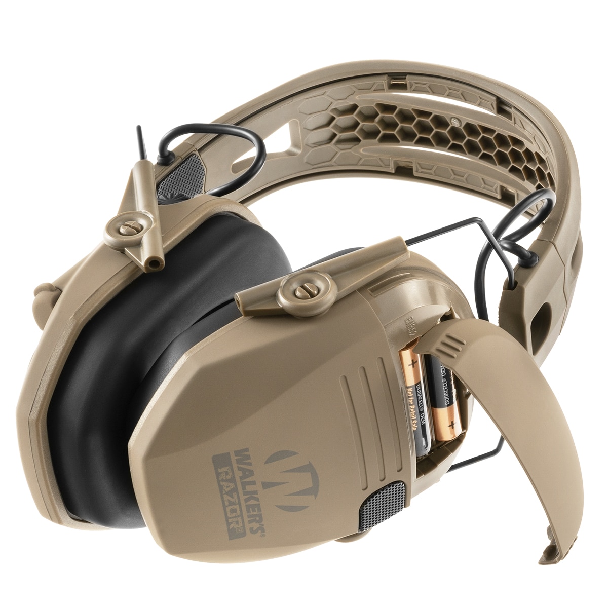 Aktivní chrániče sluchu Walker's Razor Tacti-Grip – Flat Dark Earth