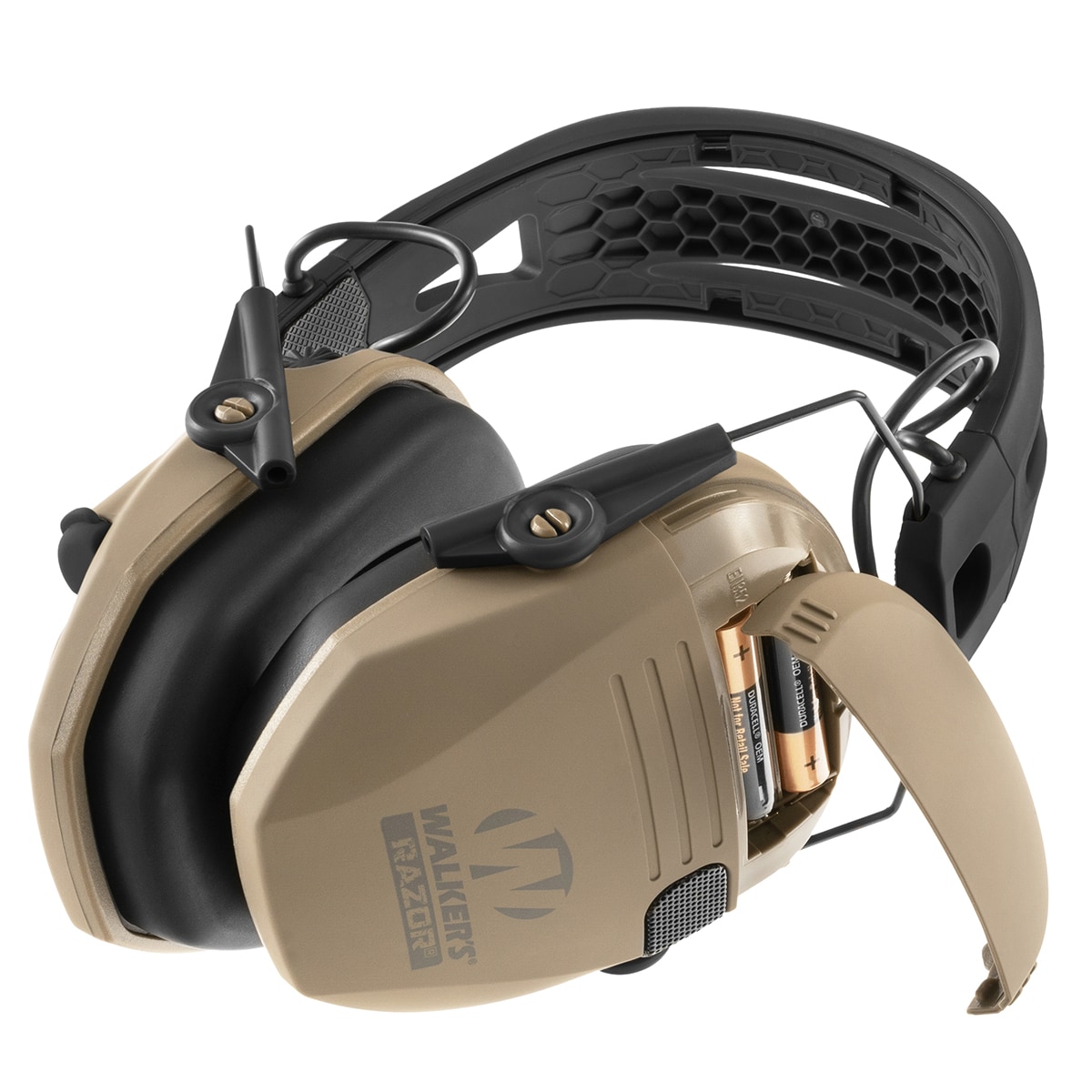 Aktivní chrániče sluchu Walker's Razor Tacti-Grip – Flat Dark Earth/Black