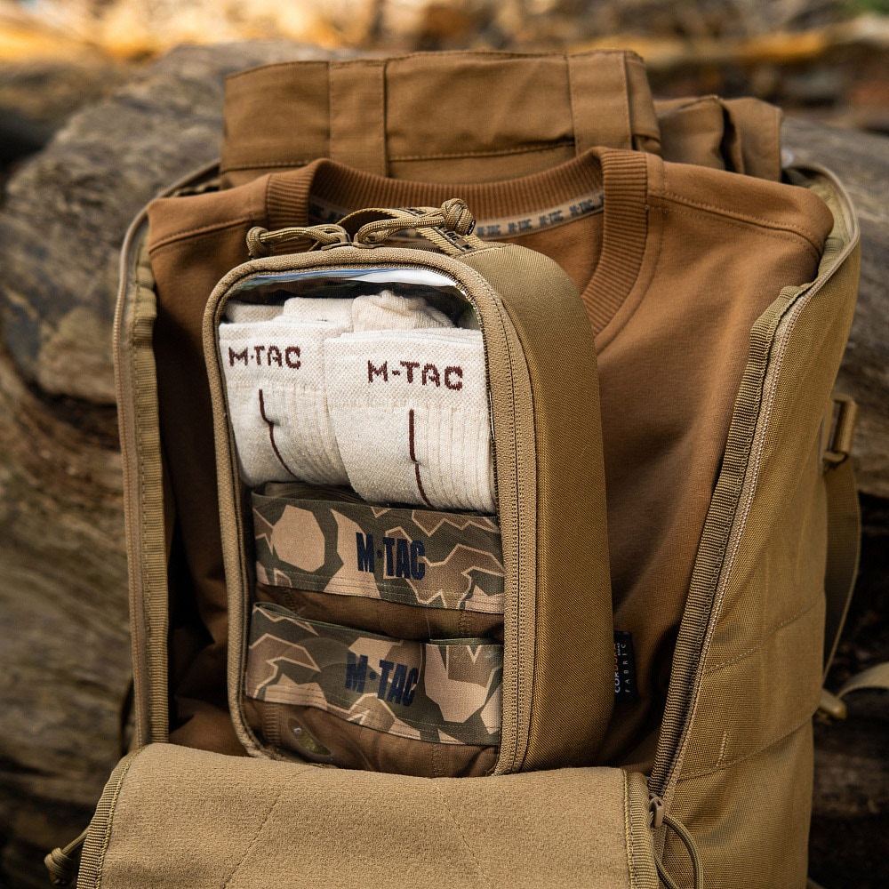 Organizer M-Tac Elite průhledný Small (22х14 cm) - Coyote