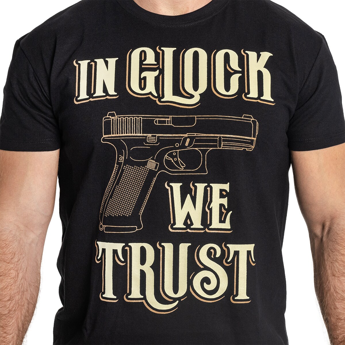 Tričko War Hog In Glock We Trust - Black