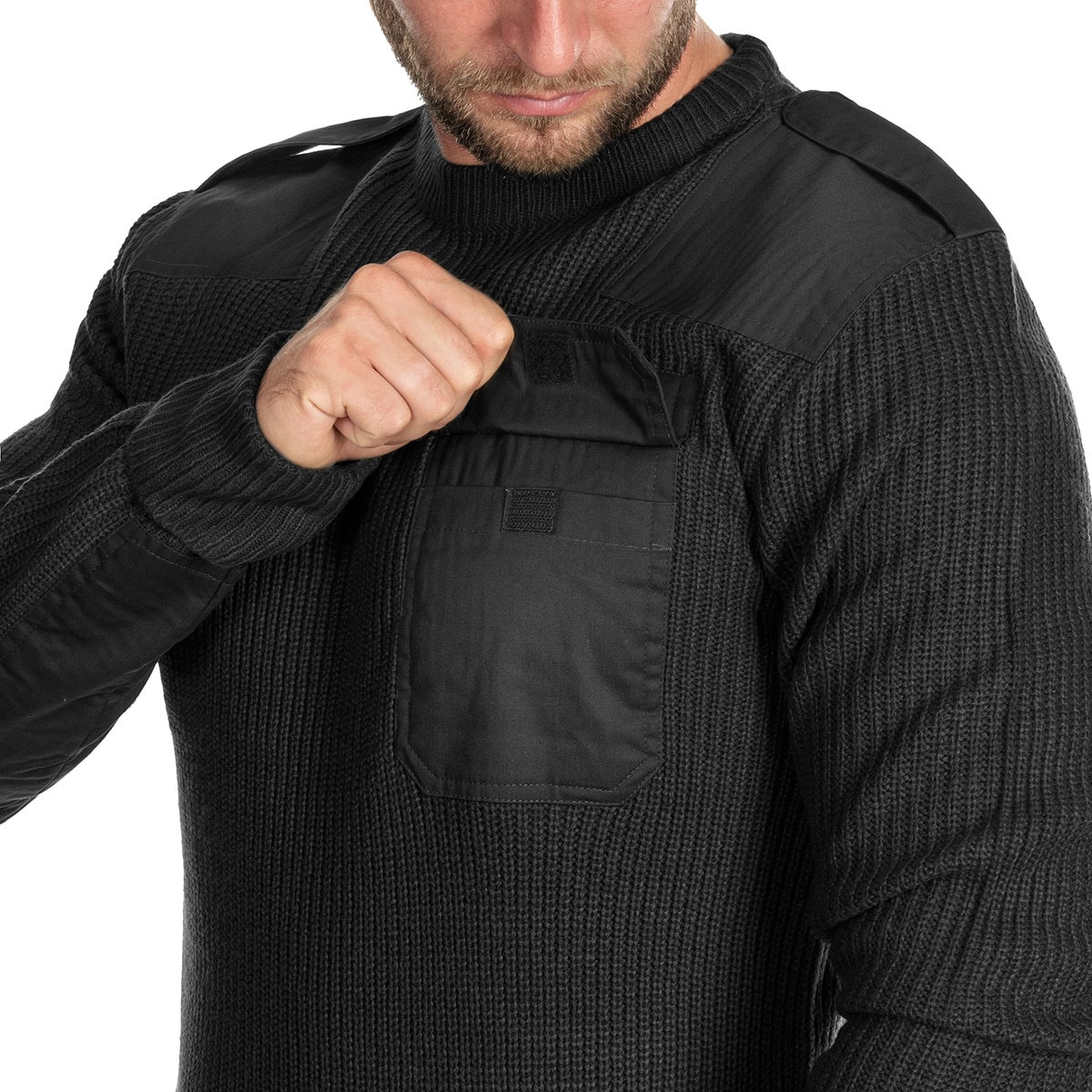 Svetr Brandit BW Pullover – Black